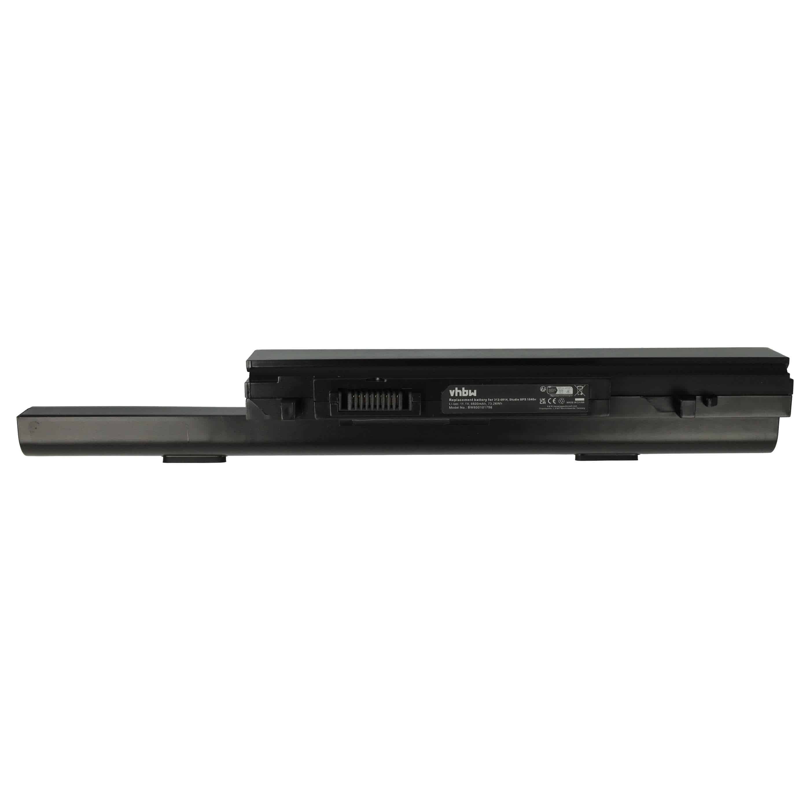 Akumulator do laptopa zamiennik Dell U011C, 451-10692, 312-0815, 312-0814 - 6600 mAh 11,1 V Li-Ion, czarny