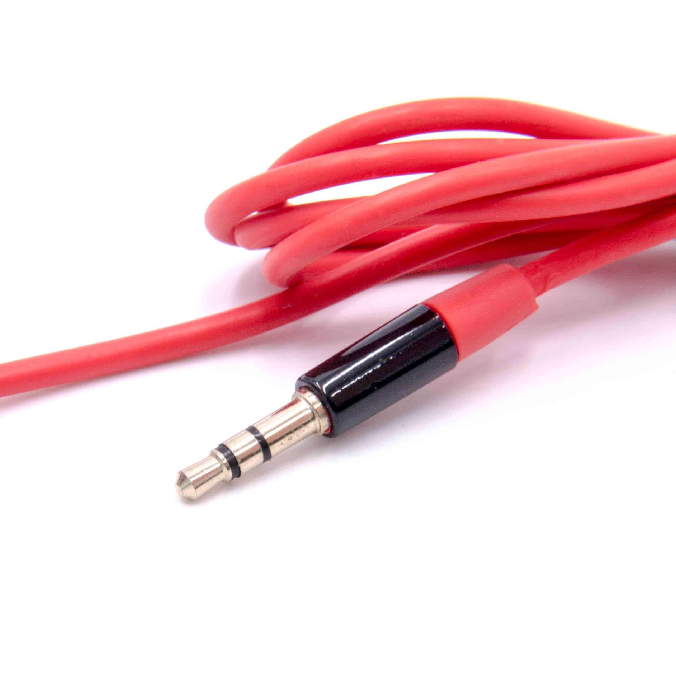 Kopfhörer Kabel mit Mikrofon als Ersatz für Beats by Dr. Dre MHE12G/A für Beats by Dr. Dre , rot