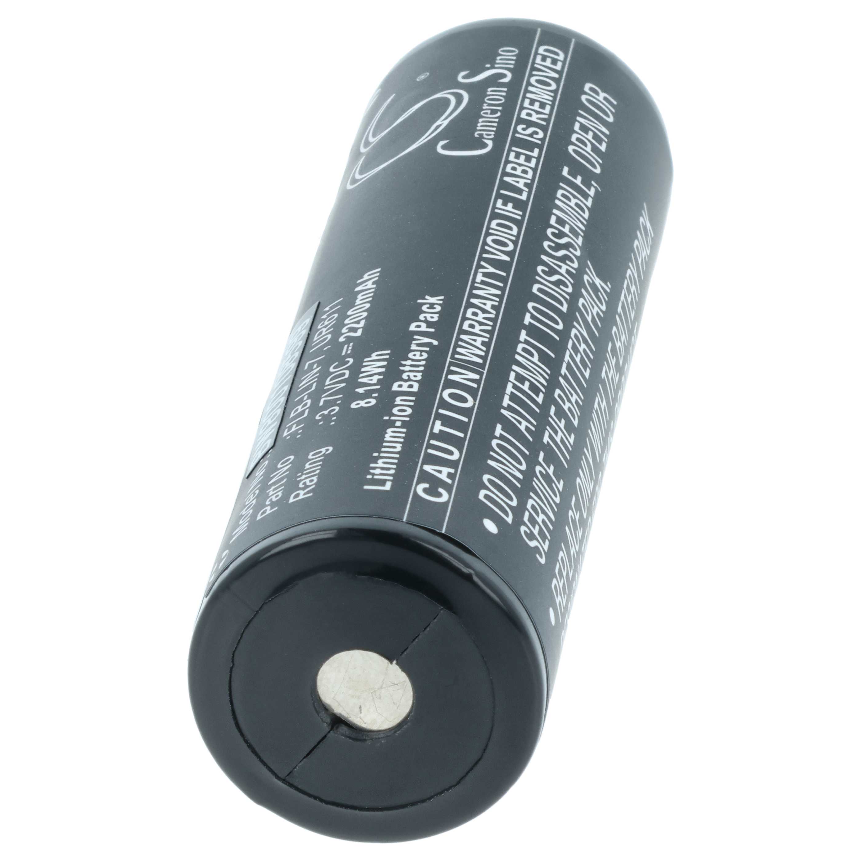 Torch - 3x Battery replaces Inova FLB-LIN-7, UR611 - 2200 mAh 3.7 V Li-Ion