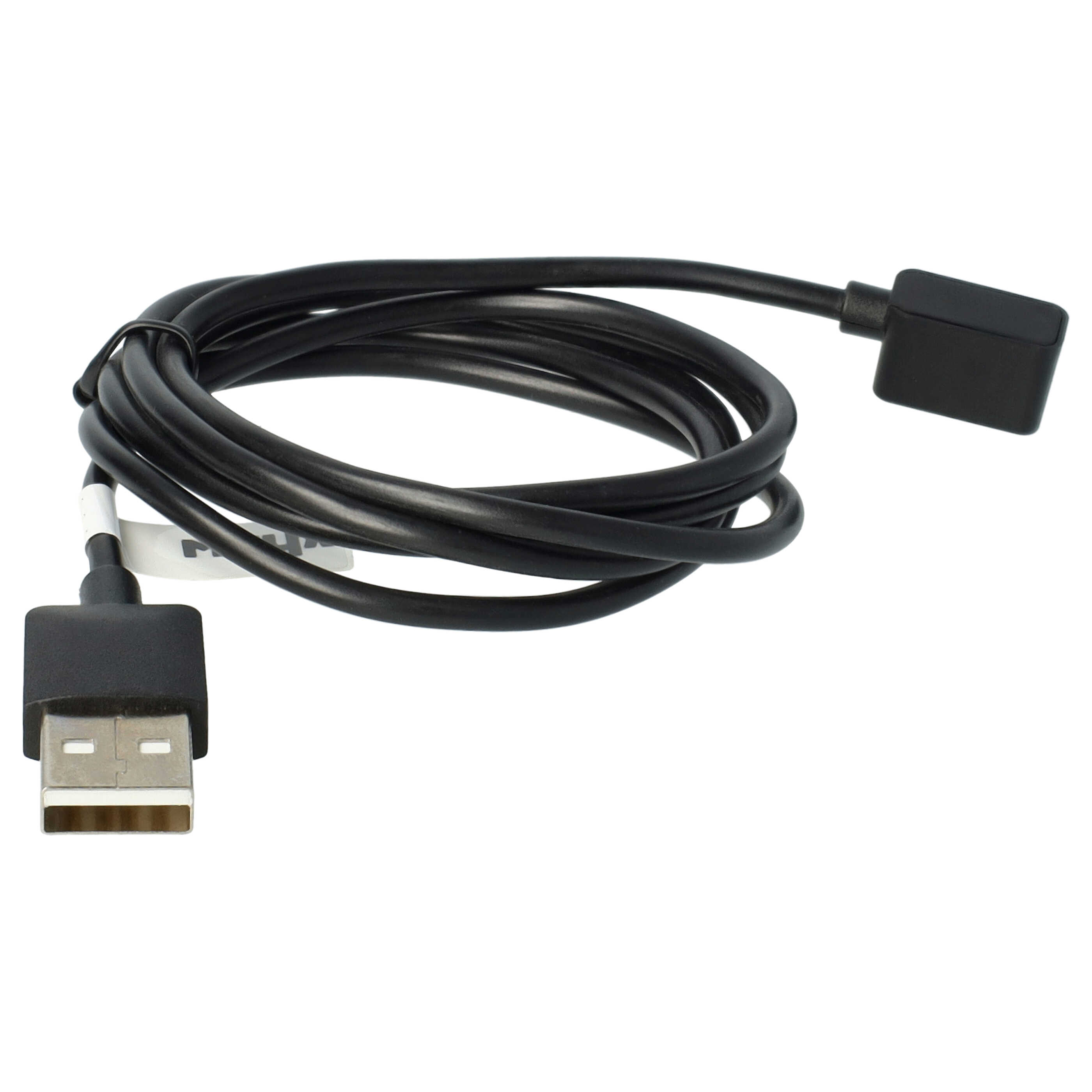 Cavo di ricarica USB per smartwatch Xiaomi Mi Band 8, Redmi Band 2 - nero magnetico 100 cm