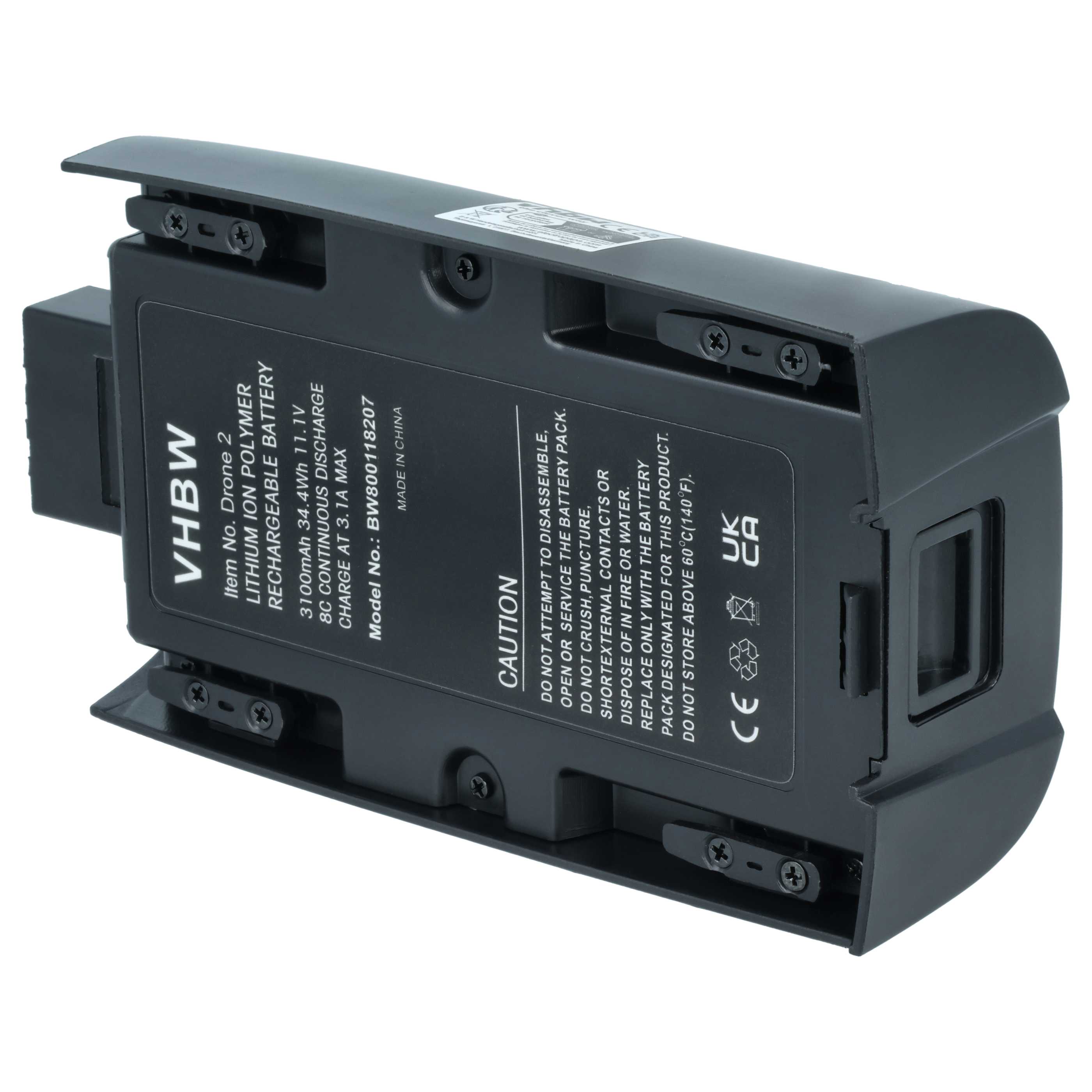 Batteria per drone quadri e multicottero sostituisce Parrot 1416366, 1413006 - 3100mAh 11,1V Li-Poly