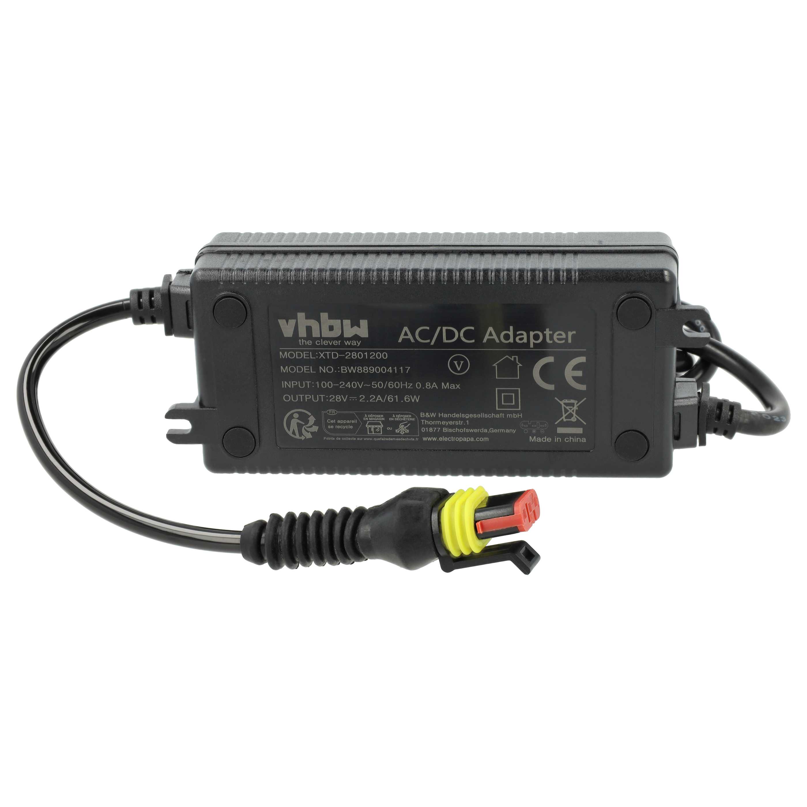 Mains Power Adapter replaces Husqvarna 5867553-01, 5904423-01, 5803807-01 lawn robot Charging Station