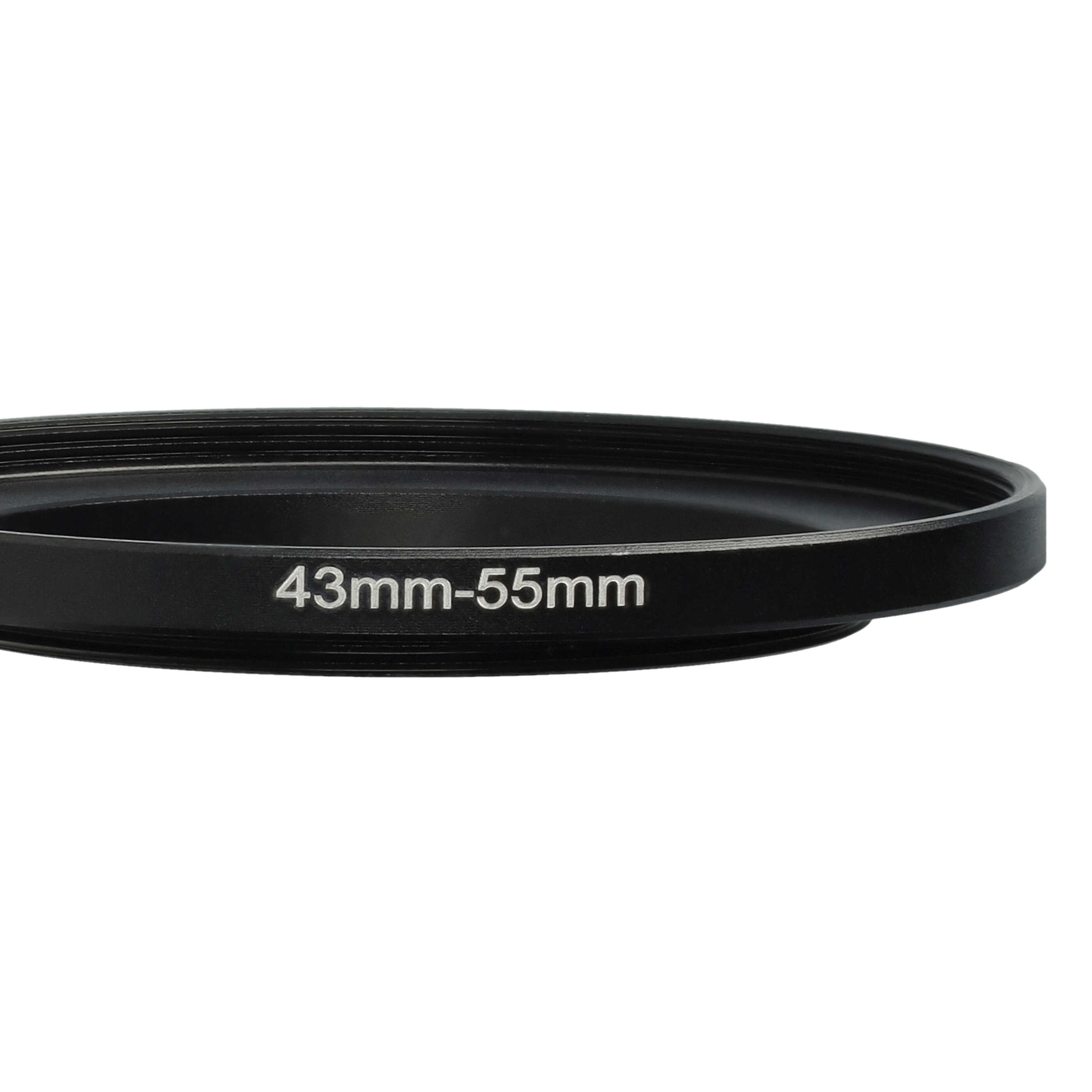 Step-Up Ring Adapter of 43 mm to 55 mm for various Camera Lens - Filter Adapter