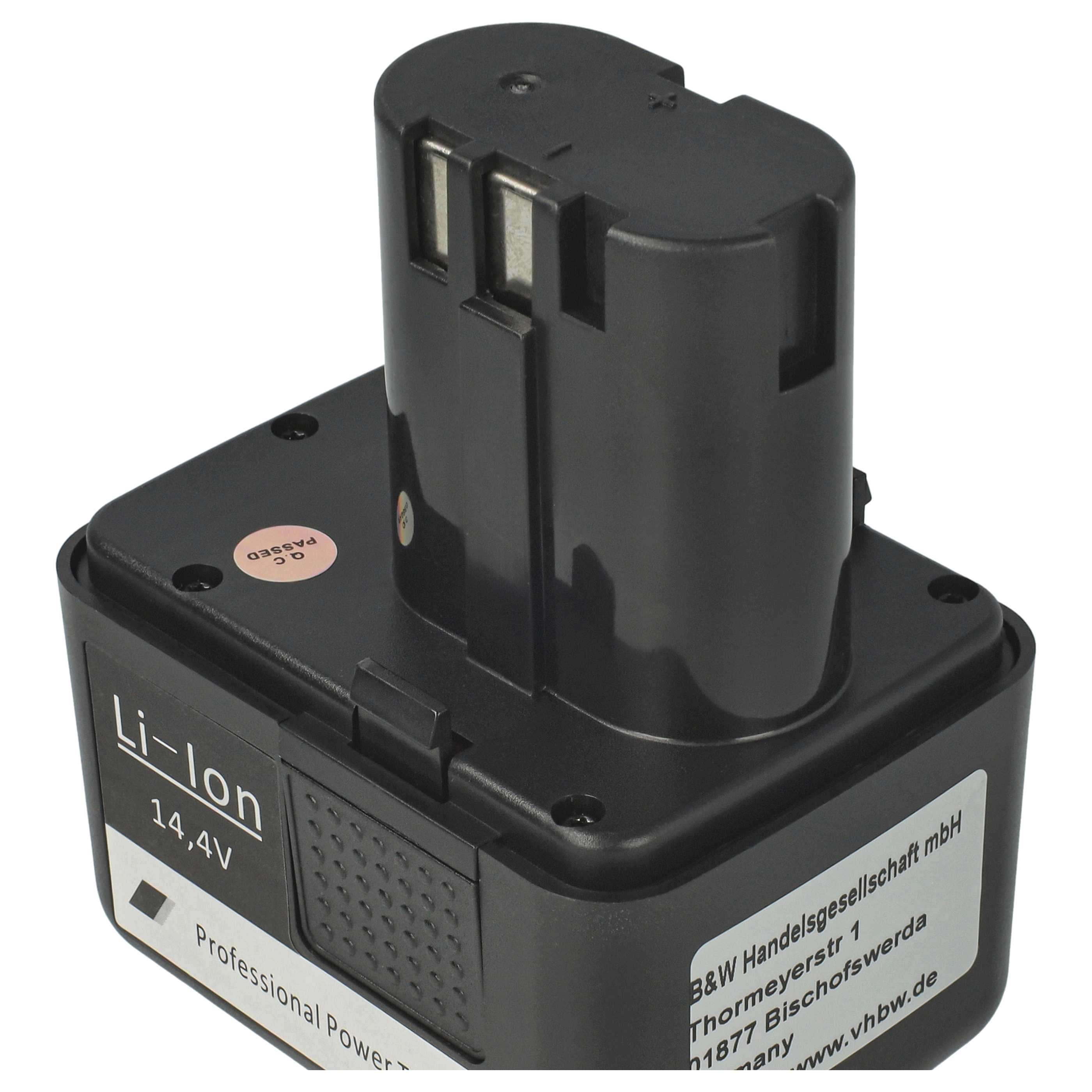 3x Battery replaces Gesipa 7251045, 7251049 Blind Rivet Gun - 2000 mAh, 14.4 V, Li-Ion