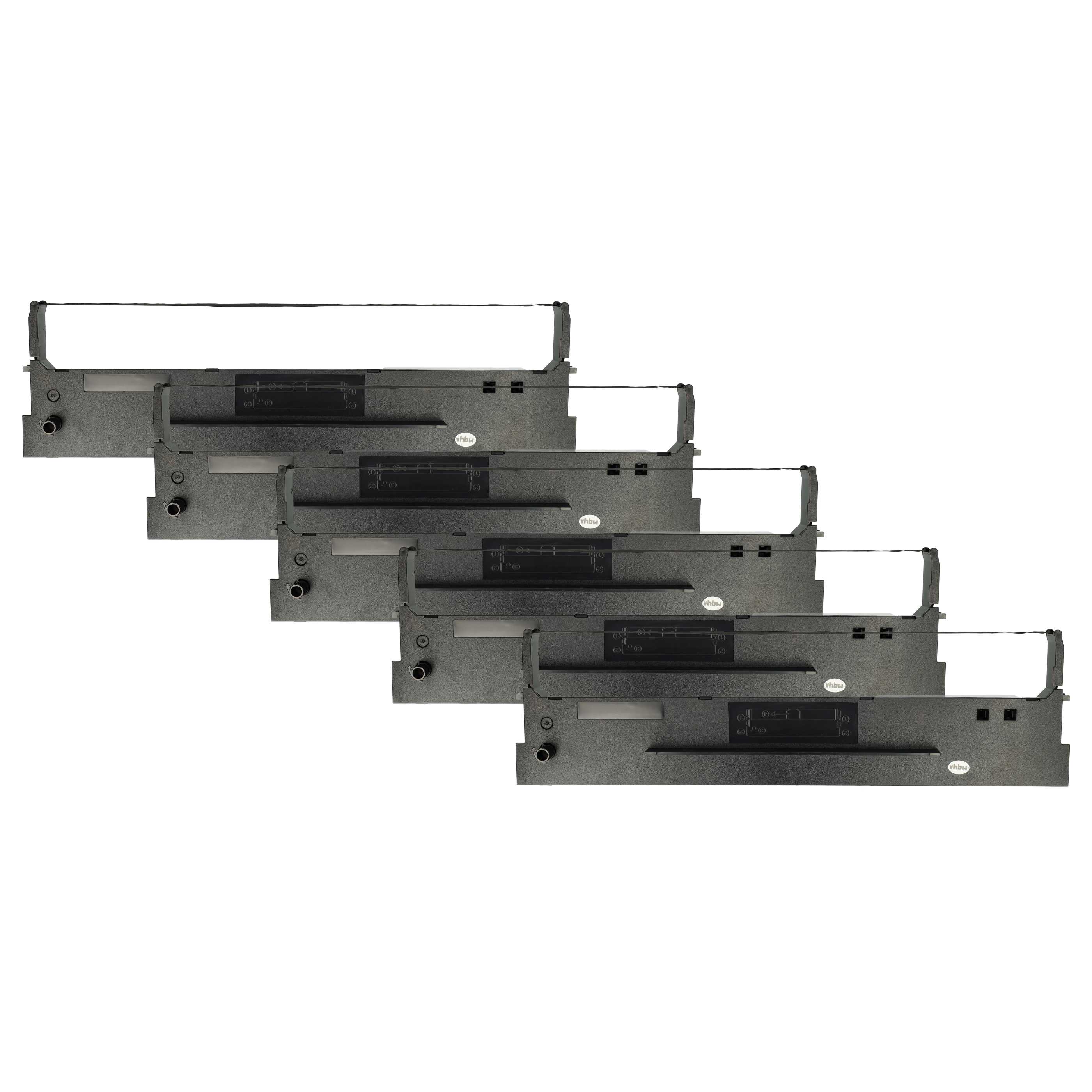 5x Ink Ribbon replaces Tally 99041 for Dot Matrix, Receipt Printer - Black