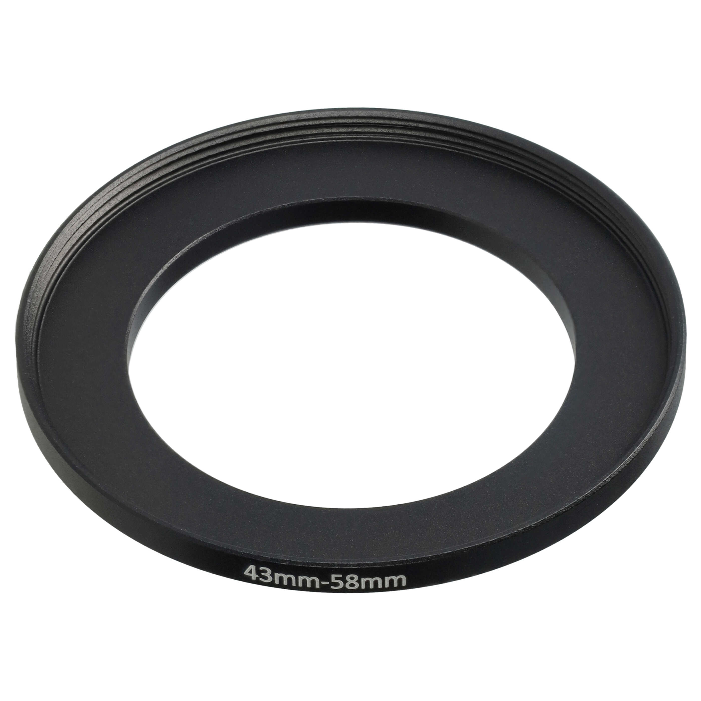 Step-Up-Ring Adapter 43 mm auf 58 mm passend für diverse Kamera-Objektive - Filteradapter