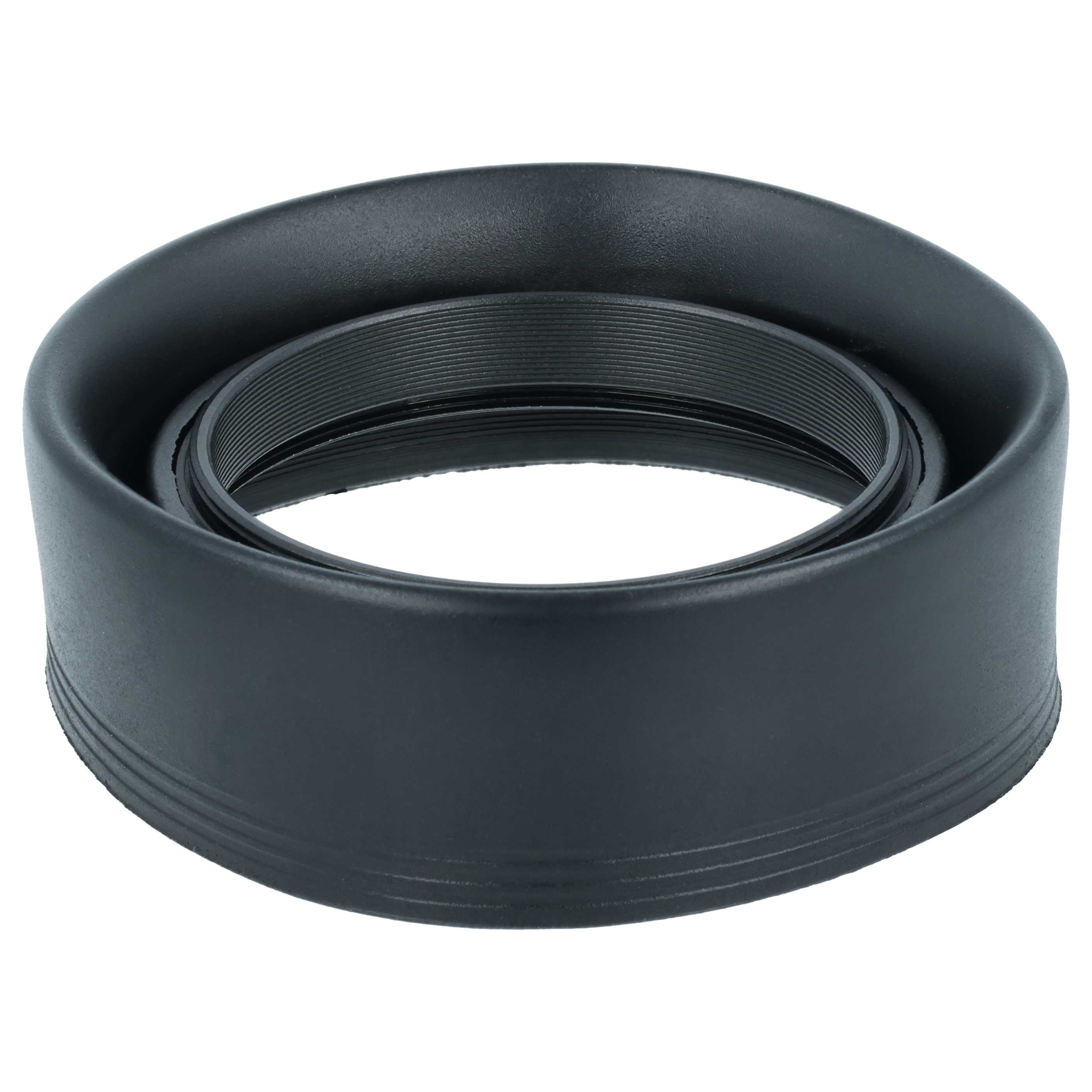 Lens Hood suitable for Lens with 52 mm Diameter, rubber, black