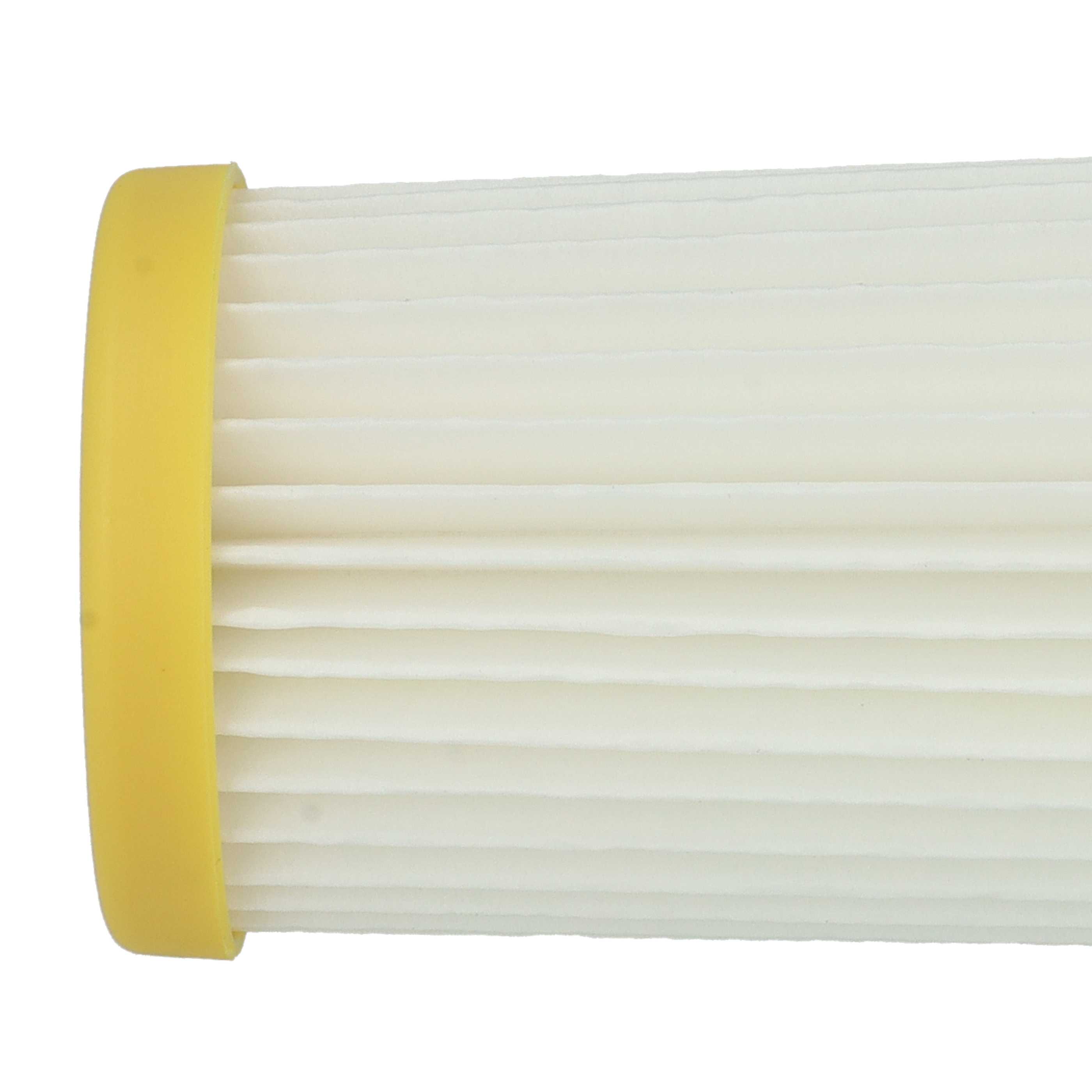 3x cartridge filter replaces Philips 432200520850 for Philips Vacuum Cleaner, white / yellow