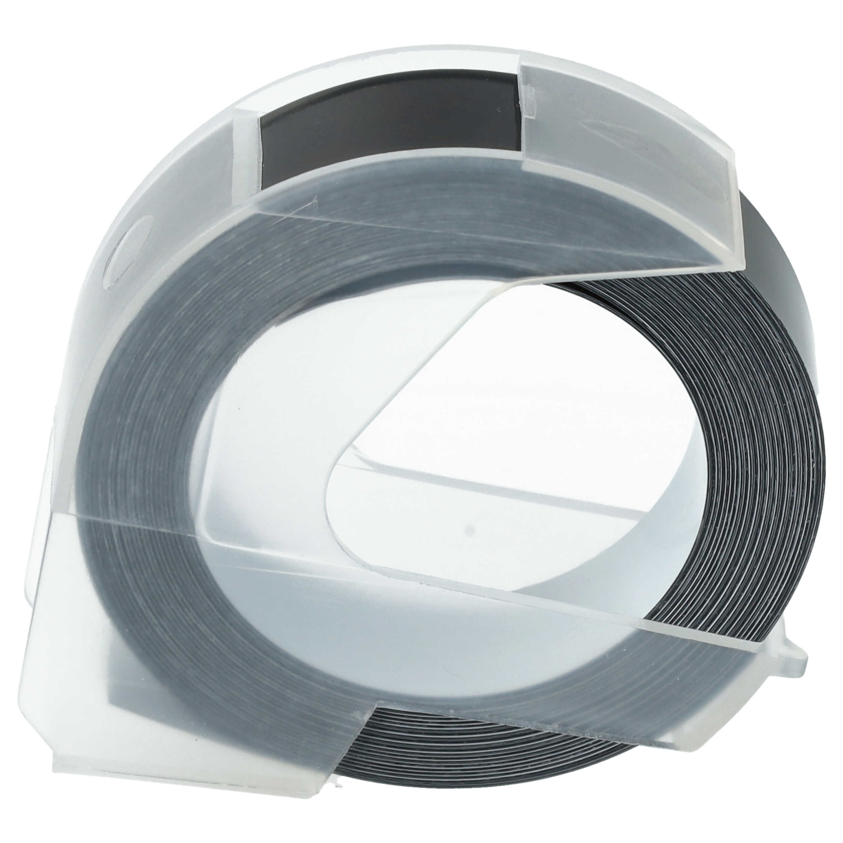 3D Embossing Label Tape as Replacement for Dymo 0898132 - 12 mm White to Black