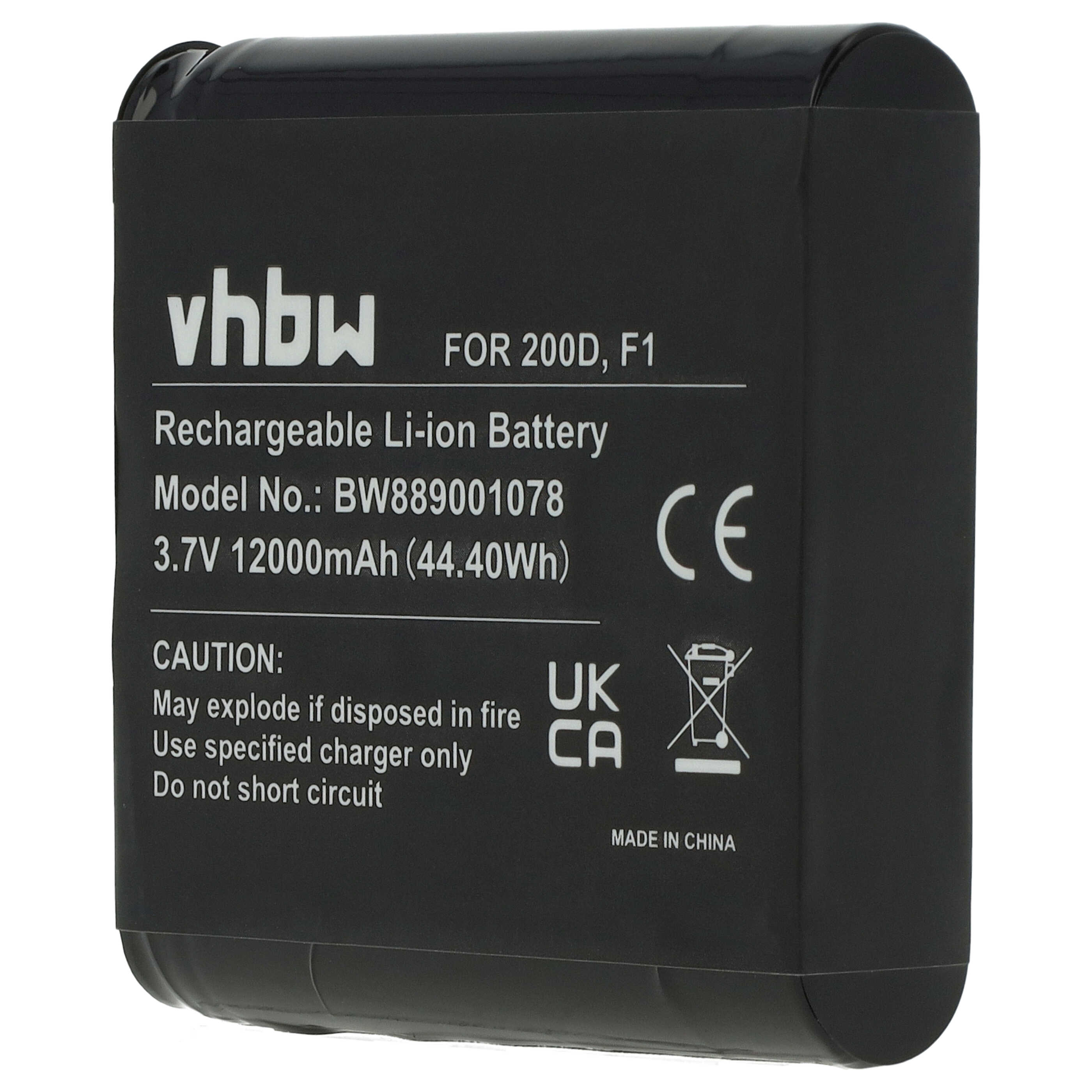 Batteria per digital radio sostituisce Pure ChargePAK F1, F1 Pure - 12000mAh 3,7V Li-Ion