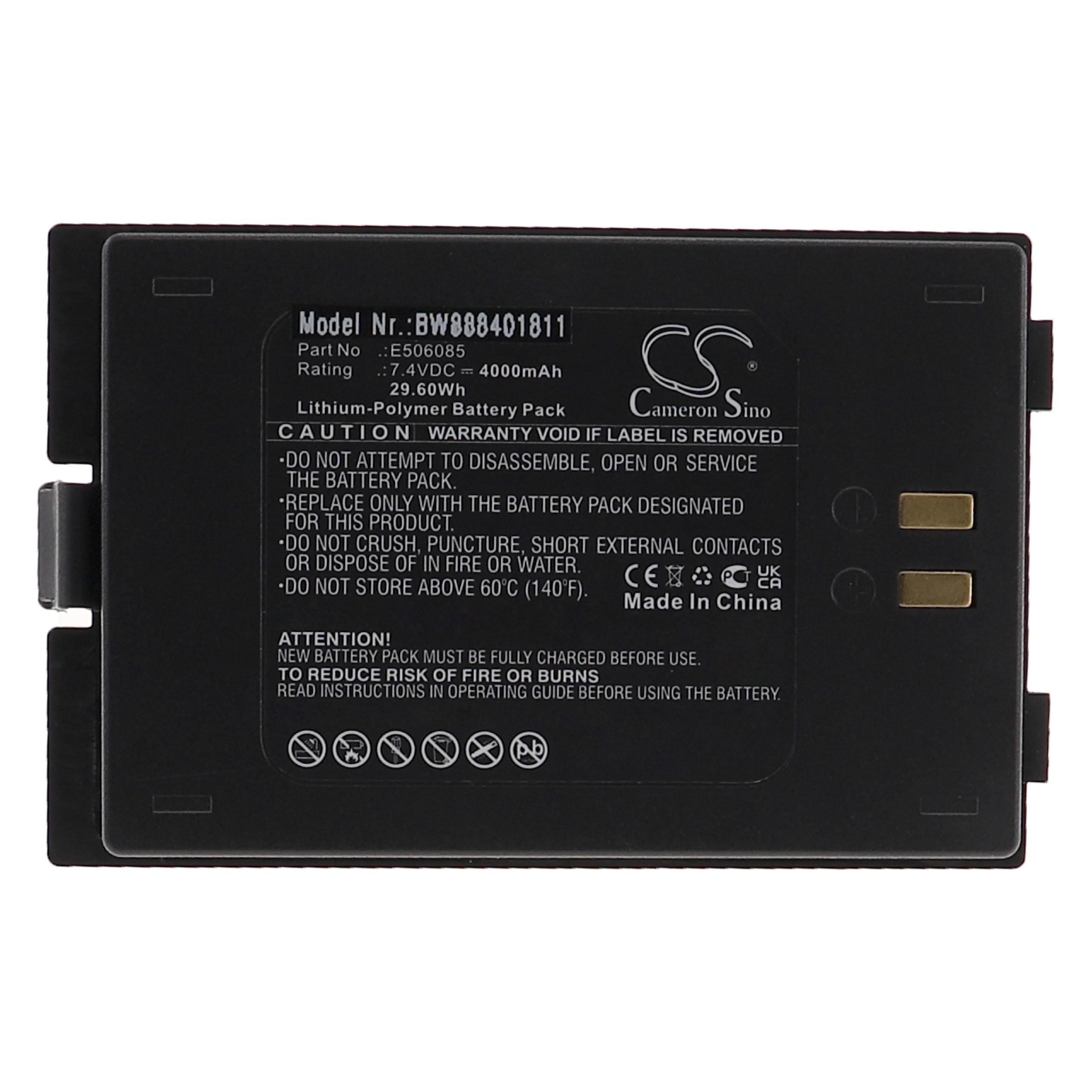 Batteria per dispositivo di misurazione sostituisce Satlink E506085 Satlink - 4000mAh 7,4V Li-Poly