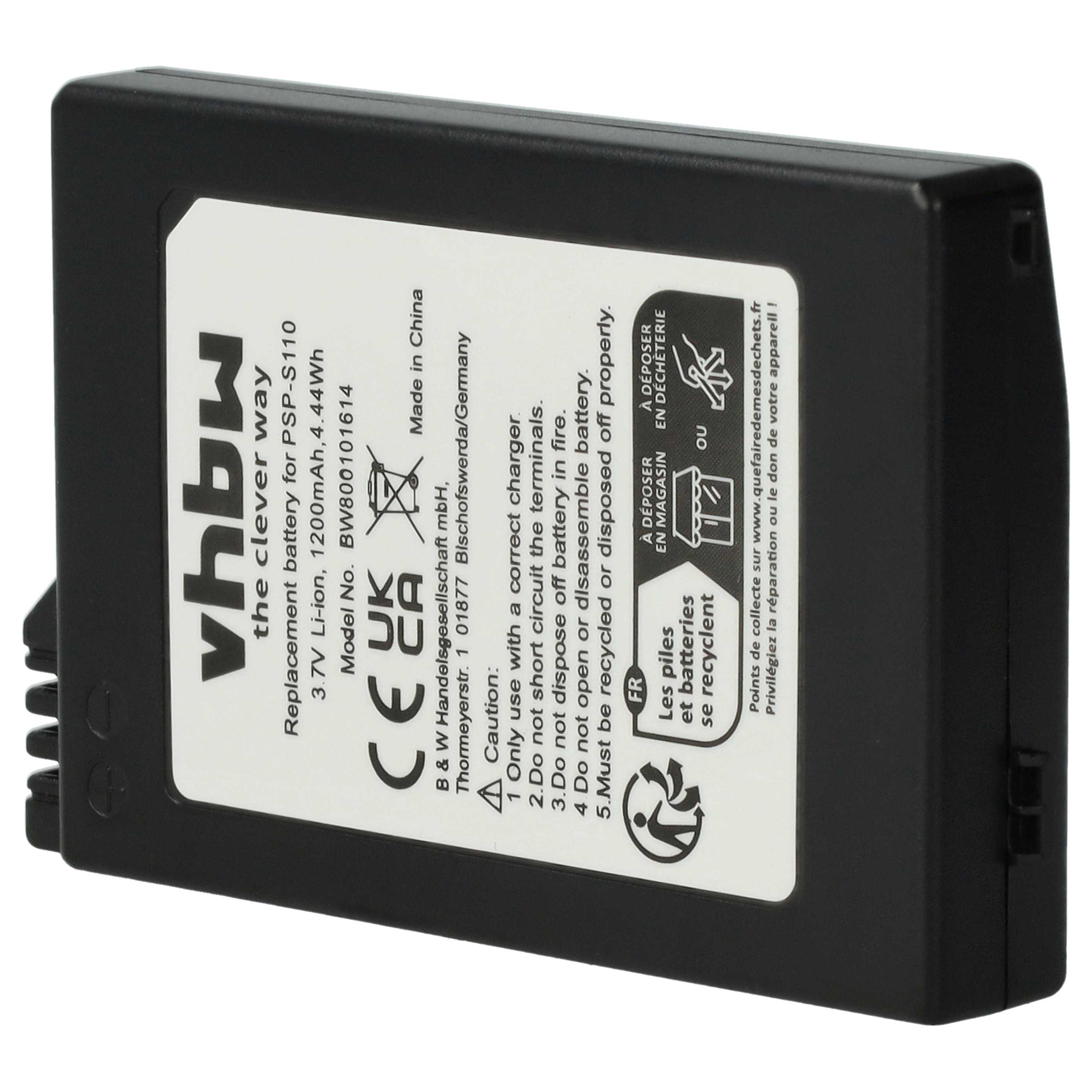  Games Console replaces Sony PSP-S110 for Sony - 1200mAh, 3.7V