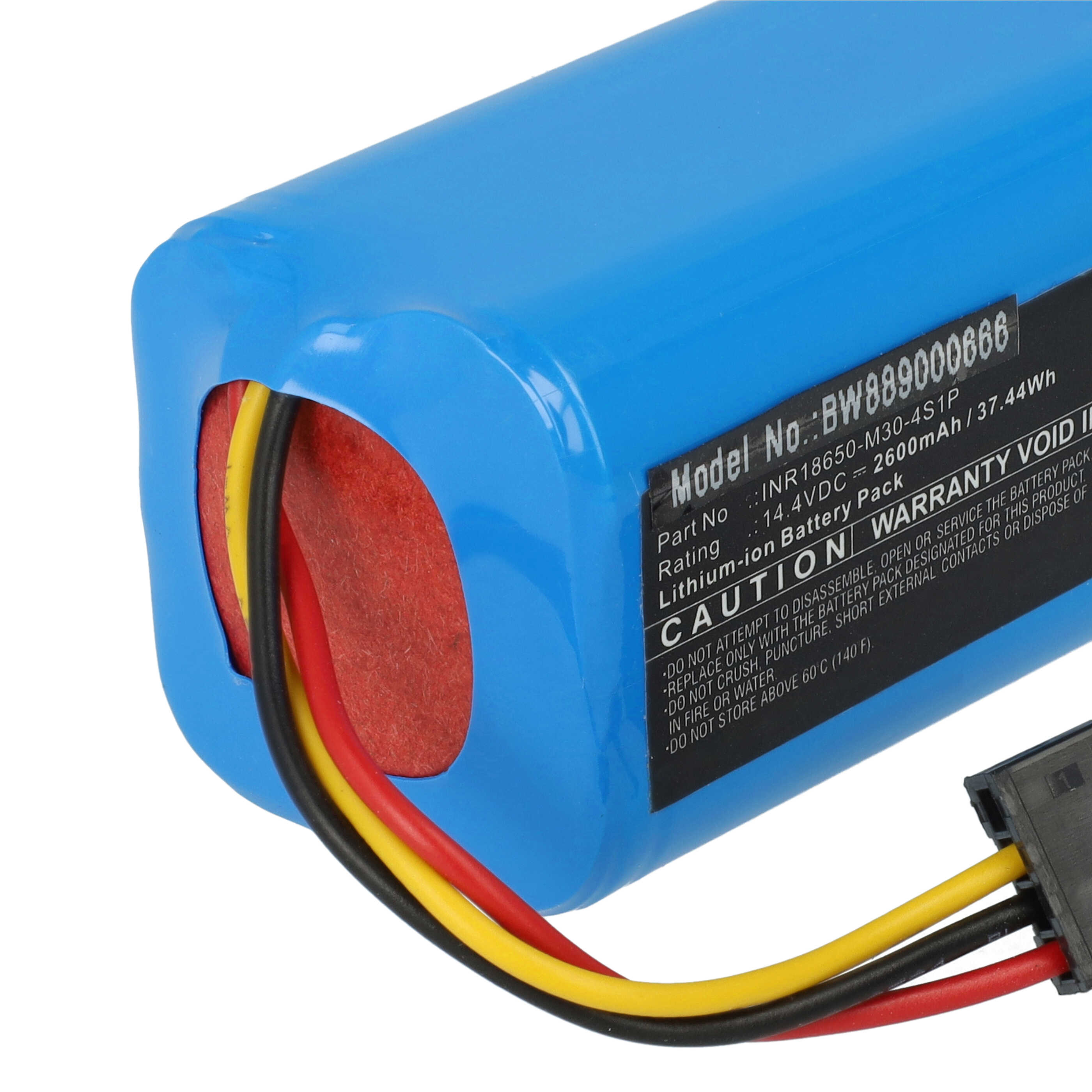 Battery replaces Proscenic T-4S1P-B-U21 for Proscenic 2600mAh, 14.4V, Li-Ion