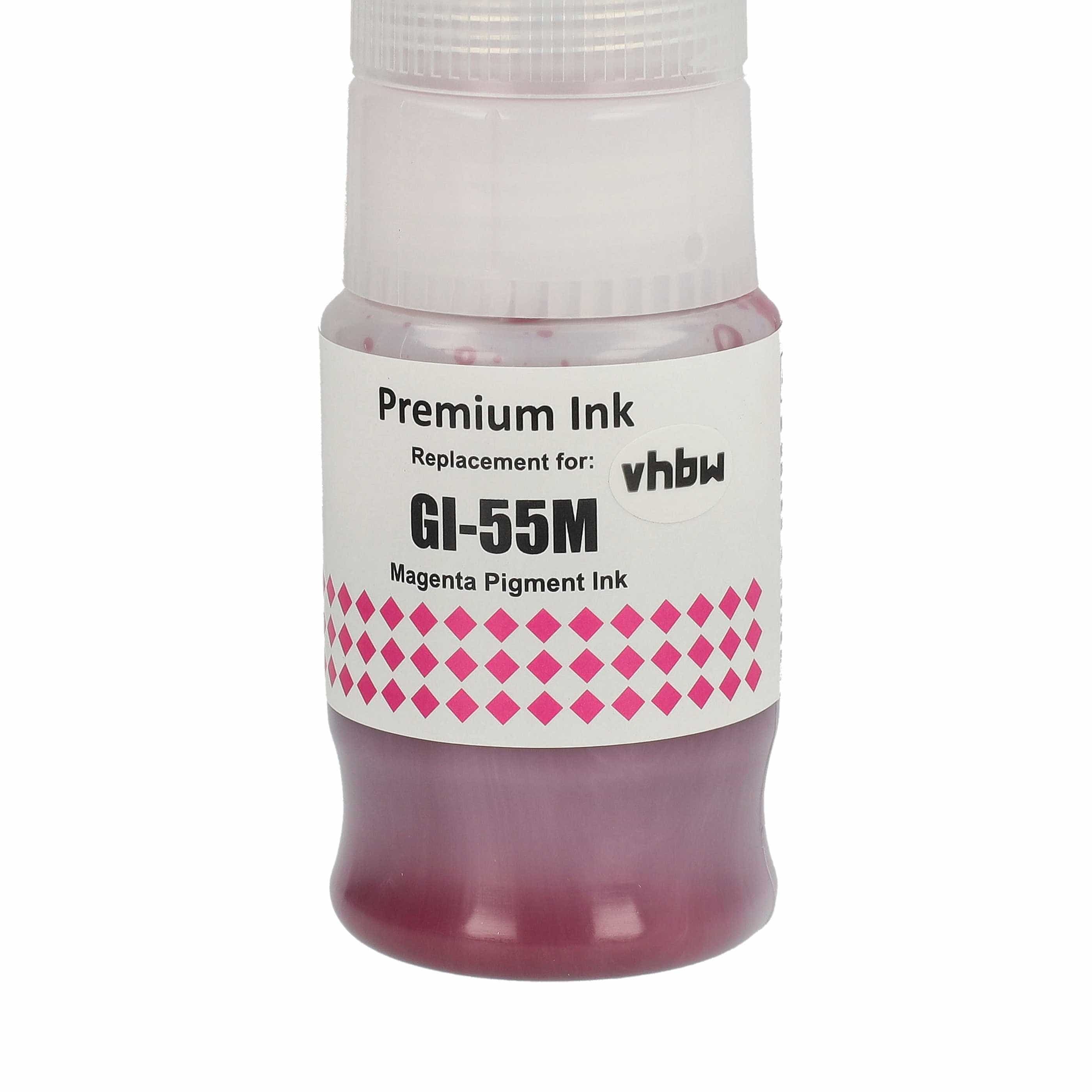 Nachfülltinte Magenta als Ersatz für Canon GI-55M, 6290C001 für Canon Drucker - Pigmentiert, 40ml