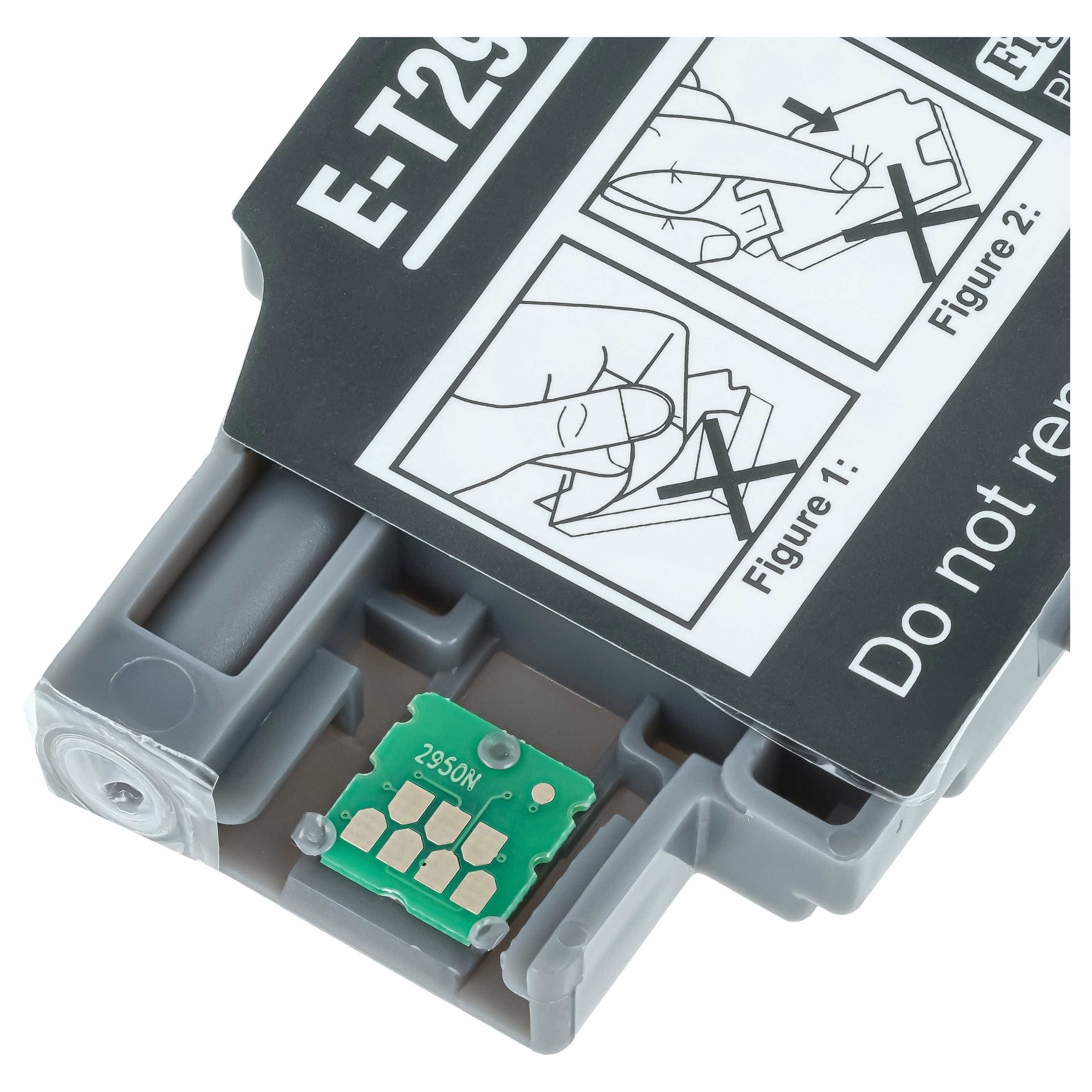 2x Depósito tinta residual para impresora de inyección de tinta Epson Workforce WF-100 W, WF-110 W - negro