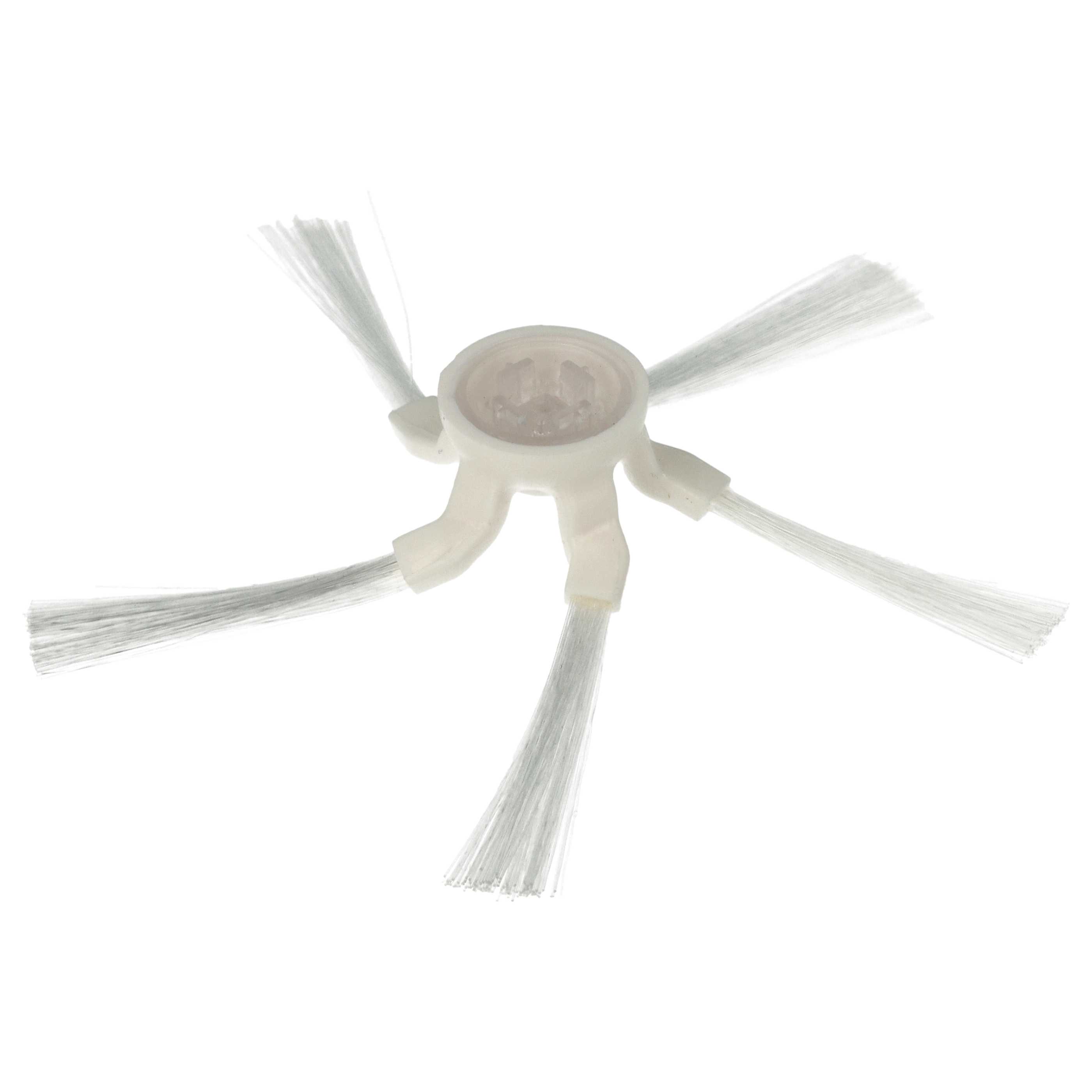 2x Side Brush replaces Xiaomi 20010000000024 for Dreame Robot Vacuum Cleaner - 5-armed, white