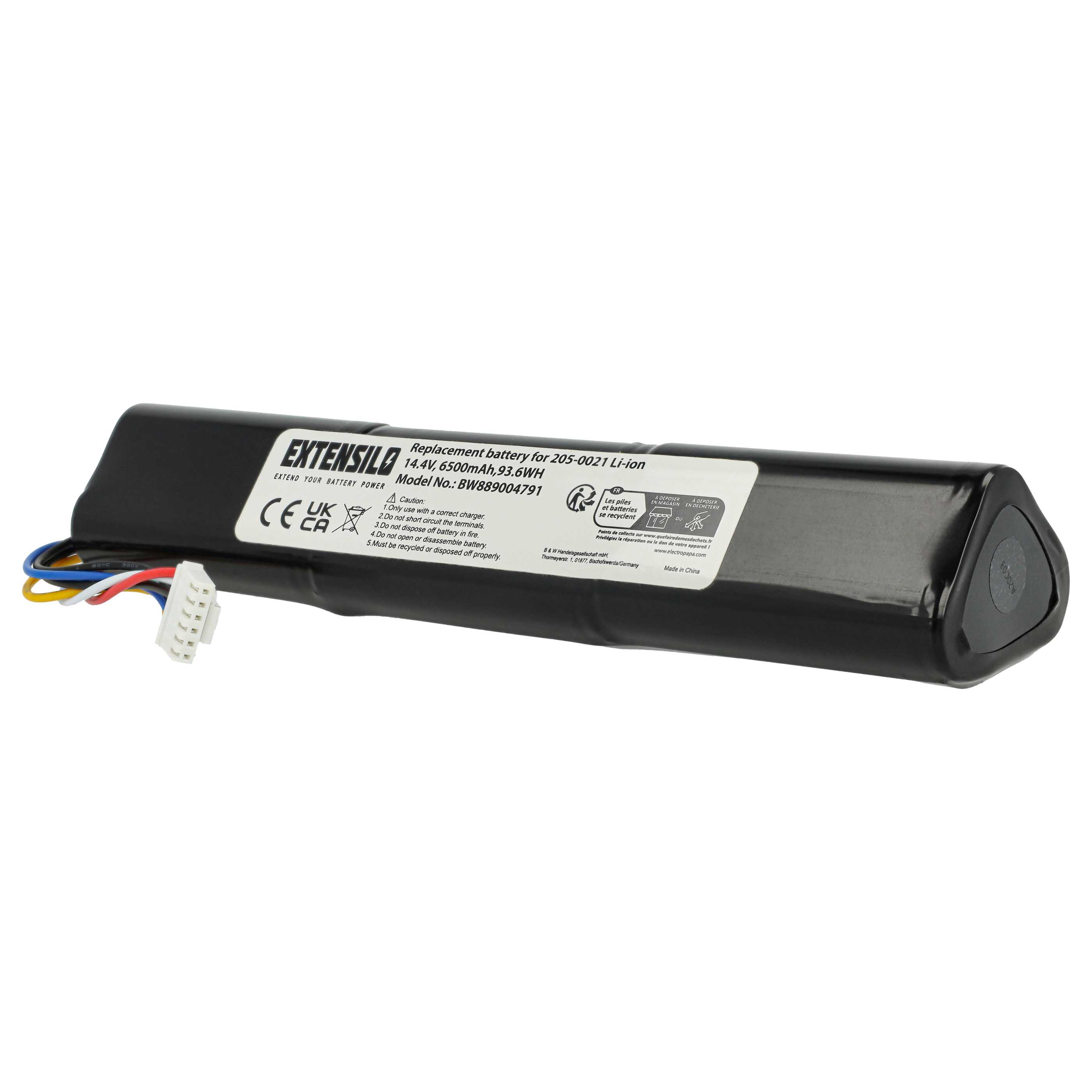 Battery replaces 205-0023, 205-0026, 205-0021, 205-0022 for Neato 6500mAh, 14.4V, Li-Ion