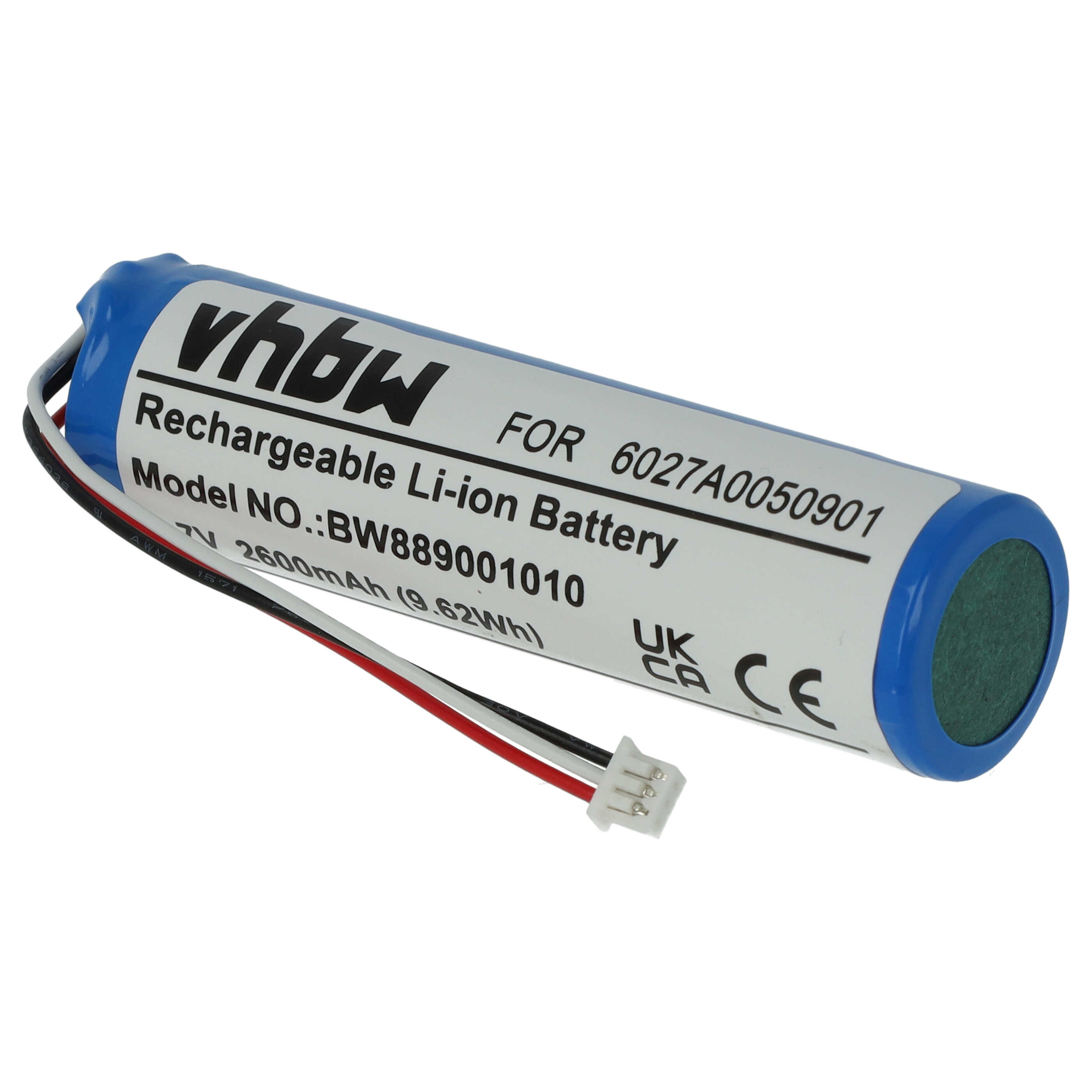 Batteria sostituisce TomTom MALAGA, 6027A0131301, 6027A0050901, L5 per navigatore TomTom - 2600mAh 3,7V Li-Ion