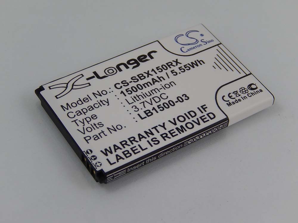 Batteria per hotspot modem router portatile sostituisce Huawei LB1500-03 Huawei - 1500mAh 3,7V Li-Ion