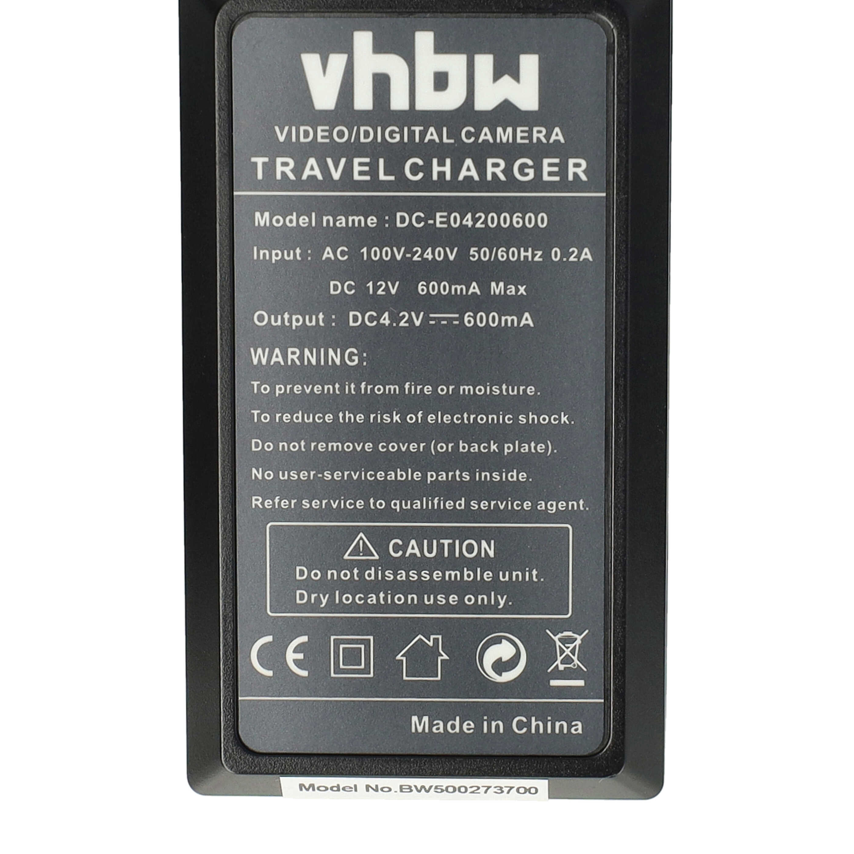 Battery Charger suitable for Sony NP-FC10 Camera etc. - 0.6 A, 4.2 V