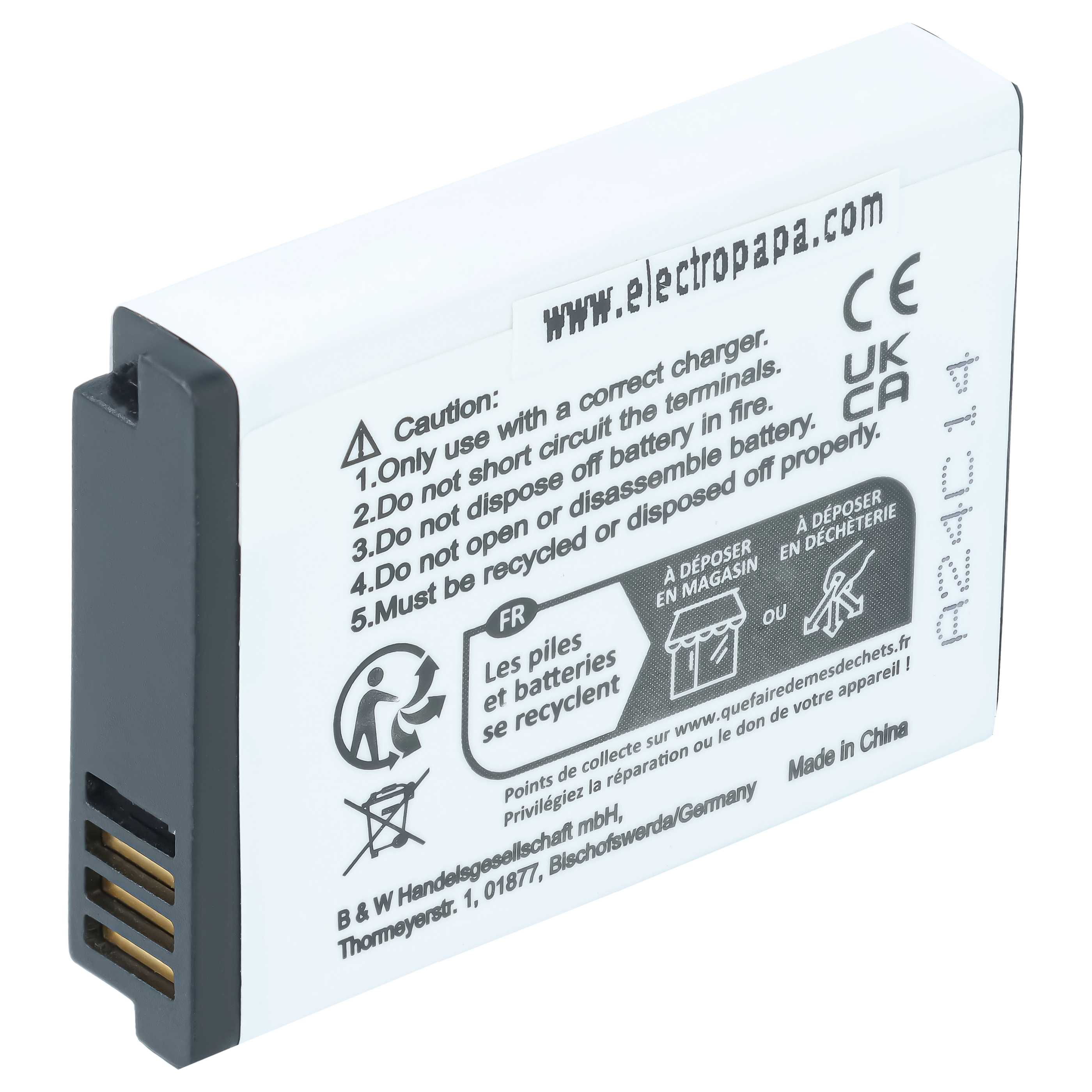 3x Battery replaces Samsung BP-85a, BP85a, EA-BP85a, IA-BP85a - 750mAh, 3.7V, Li-Ion