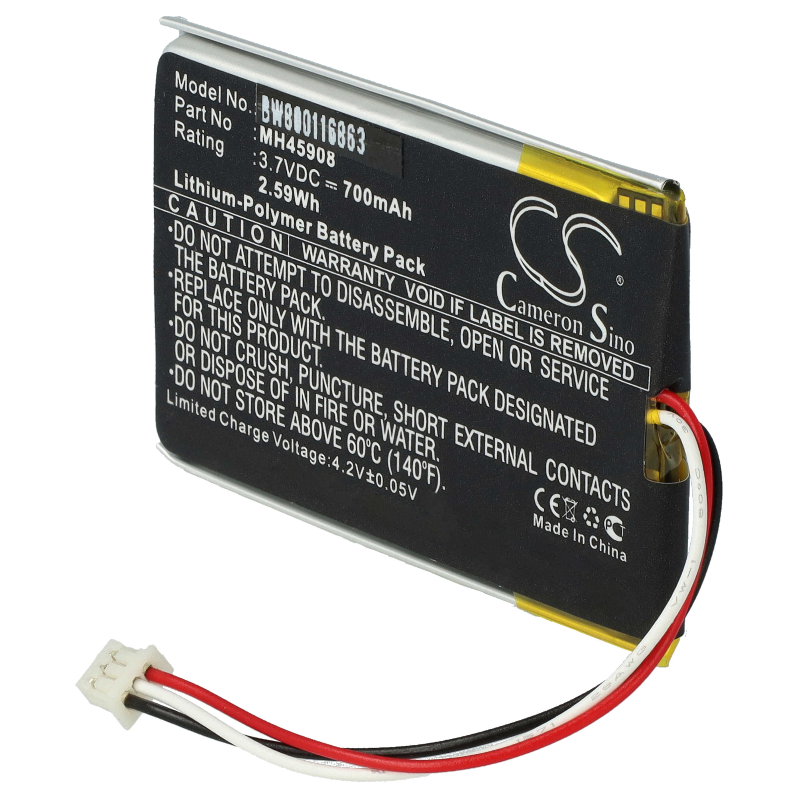 Akumulator do słuchawek bezprzewodowych zamiennik Corsair MH45908 - 700 mAh 3,7 V LiPo