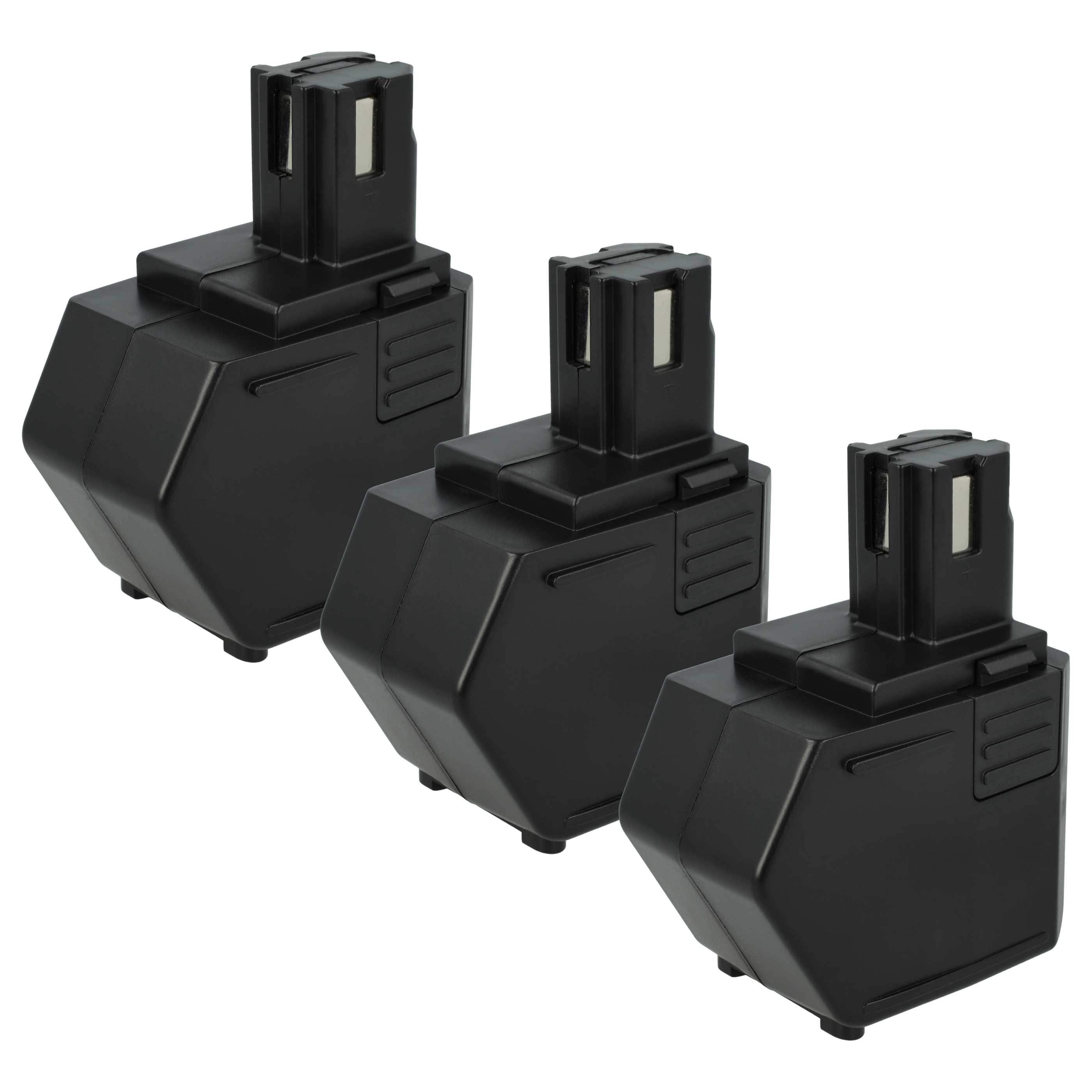 3x Battery replaces Hilti SFB105, SBP12, SFB125, SFB121, 00315082 Electric Power Tool - 3000 mAh, 12 V, NiMH