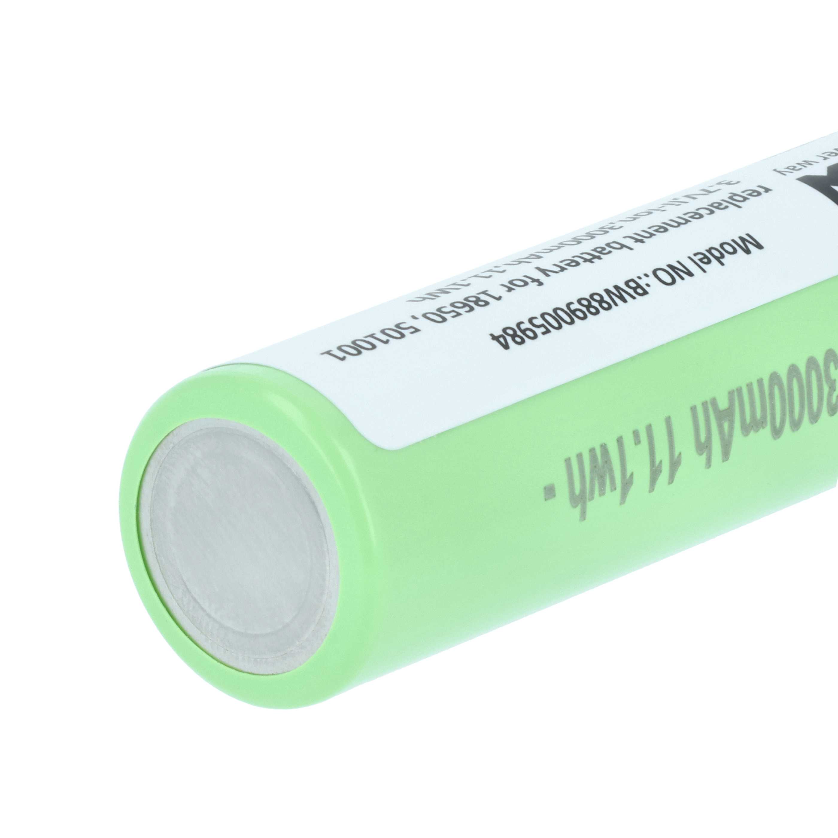 Torch - 3x Battery replaces Ledlenser 501001 - 3 Ah 3.7 V Li-Ion