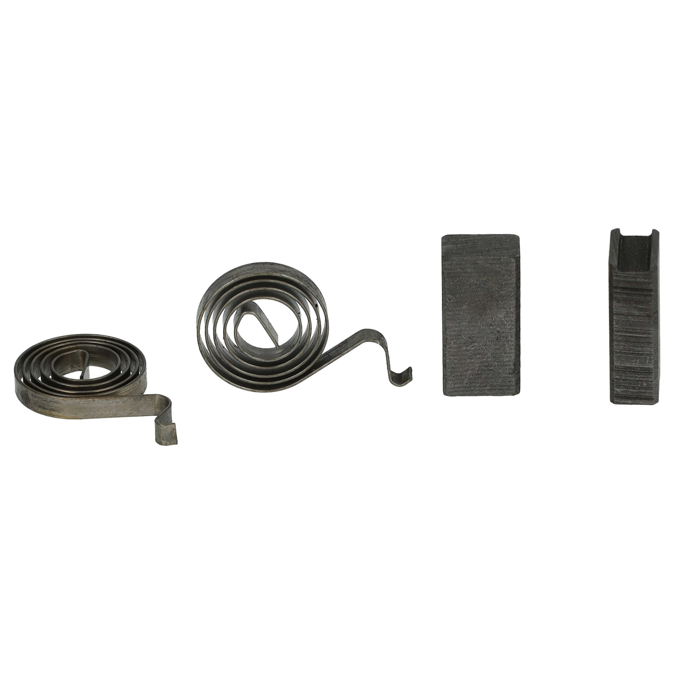 2x Szczotka węglowa do elektronarzędzi Menzer 139394 TBS 225 AV - EU 230V + sprężyna, 16 x 7,9 x 4,9 mm