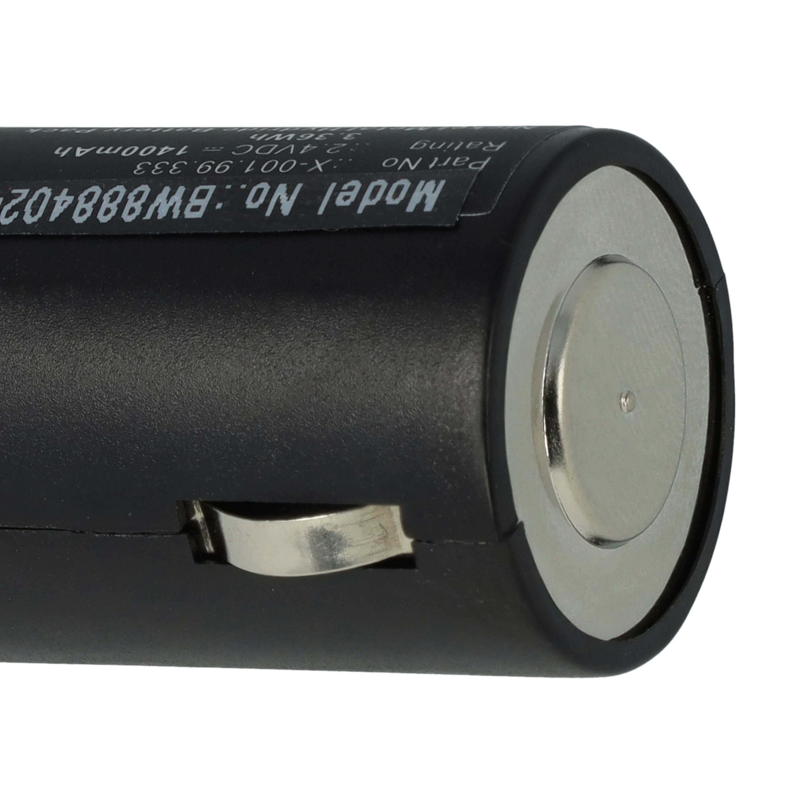 Batería reemplaza Heine X-001.99.333 para tecnología médica - 1400 mAh, 2,4 V