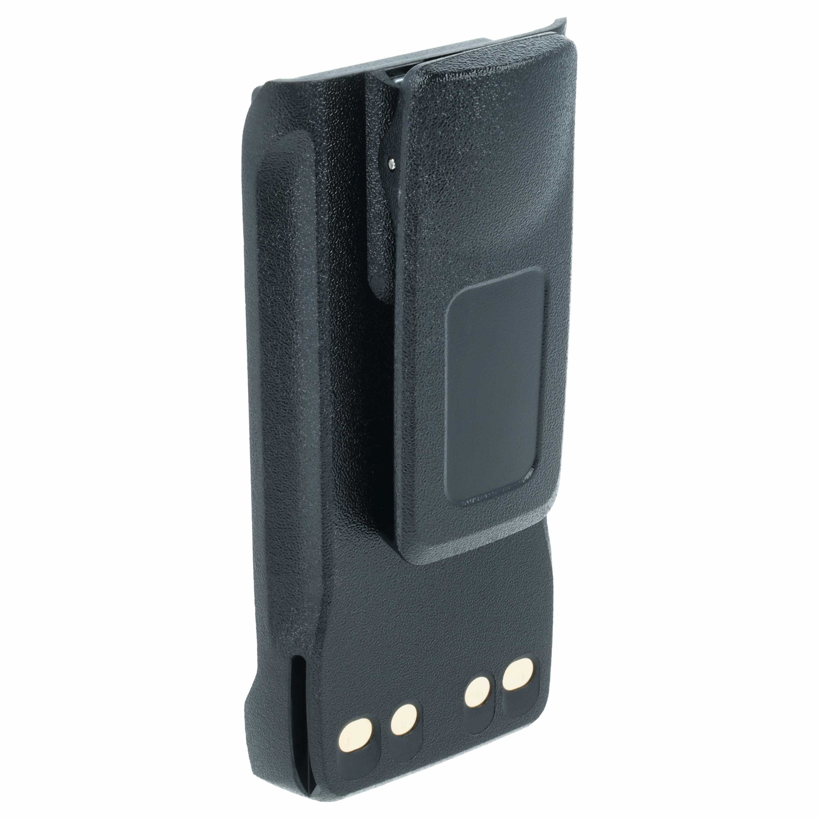 Radio Battery replaces Motorola PMNN4407A, PMNN4807, PMNN4807A, PMNN4407 - 2150 mAh 8.4 V Li-Ion + Belt Clip