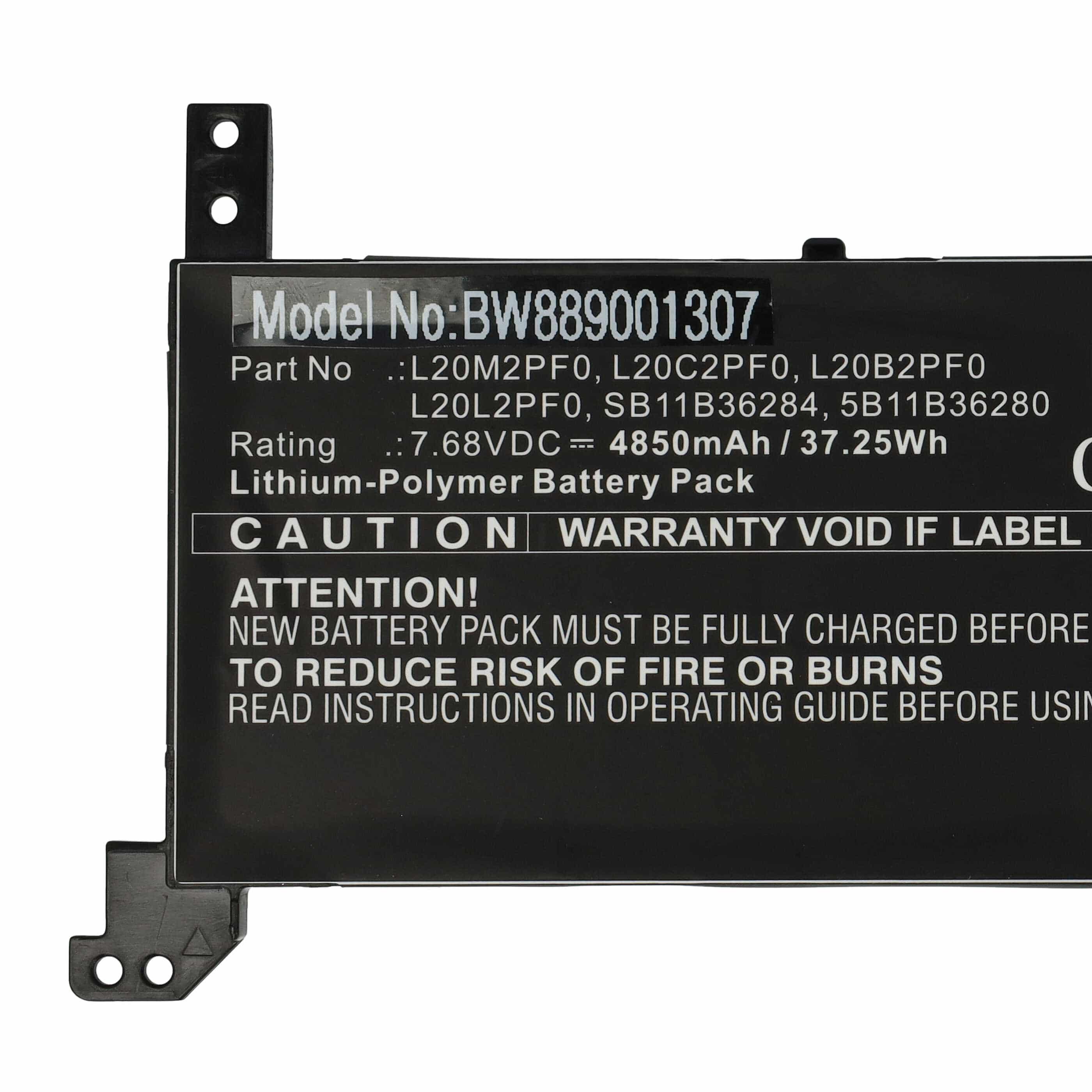 Akumulator do laptopa zamiennik Lenovo 5B11B36273, 5B11B36278, 5B11B36280, 5B11B36285 - 4850 mAh 7,68 V LiPo