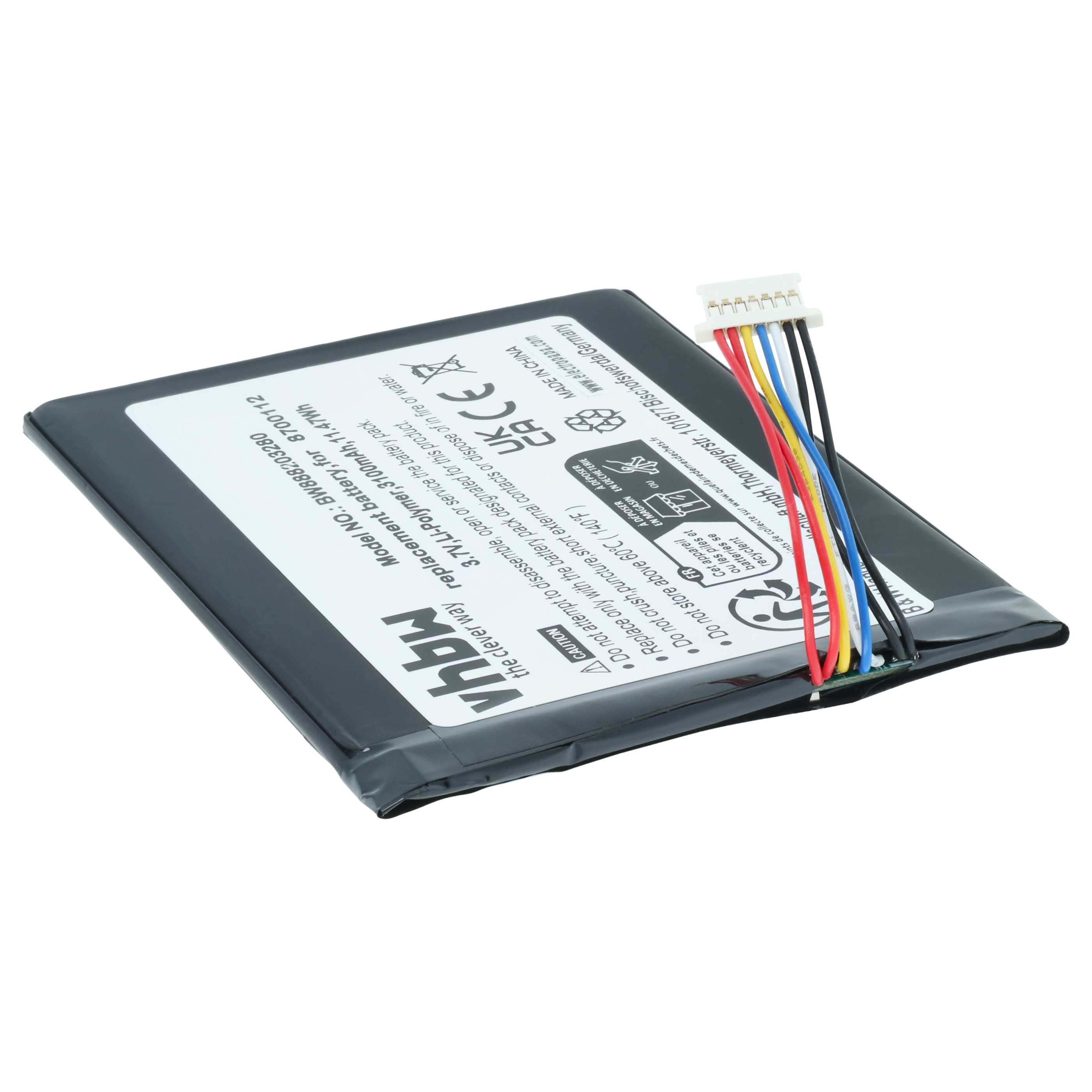 Batteria sostituisce Bang & Olufsen 8700112 per altoparlanti - 3100mAh 3,7V Li-Poly