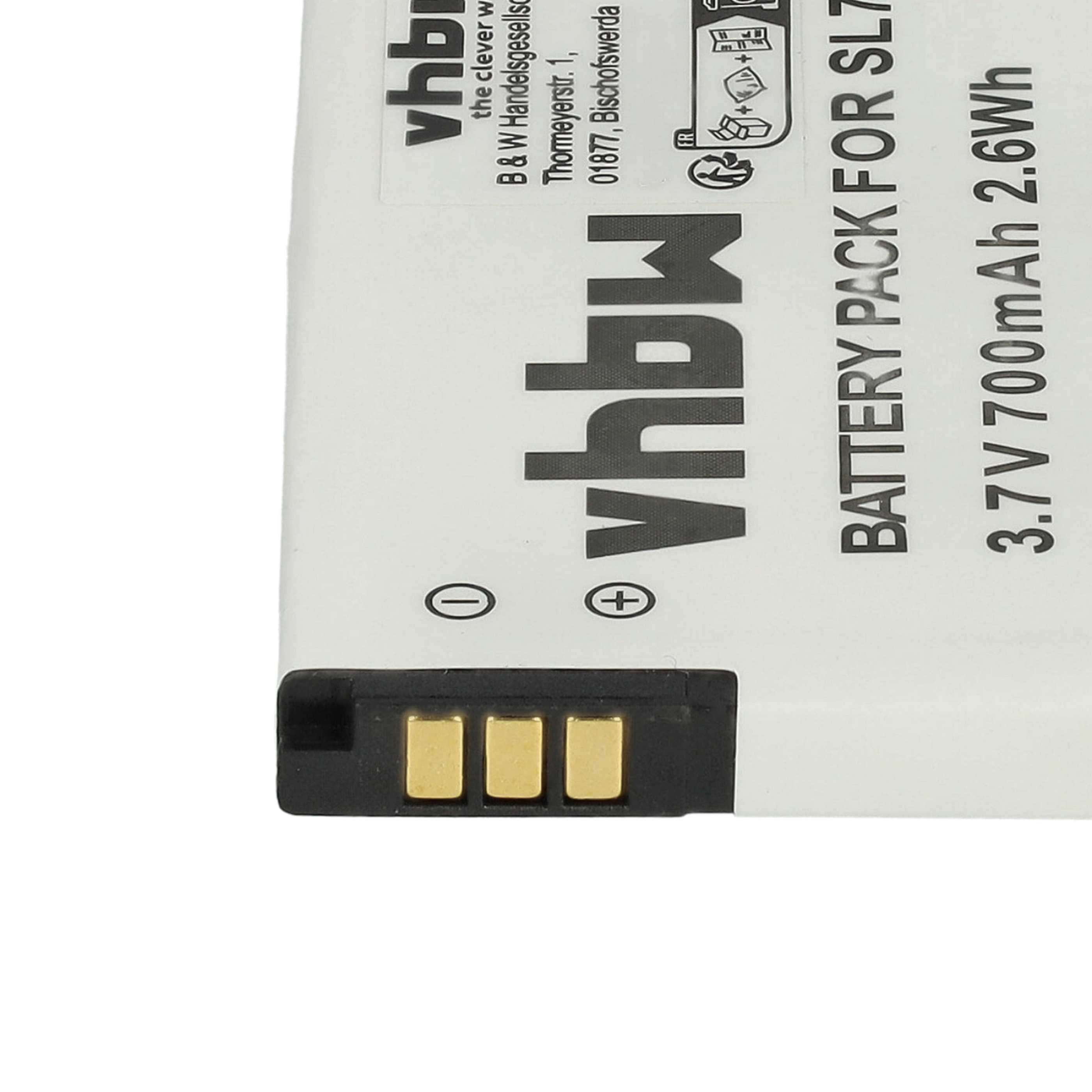 2x Batteries remplace Siemens Gigaset 4250366817255 pour téléphone Gigaset - 700mAh 3,7V Li-ion