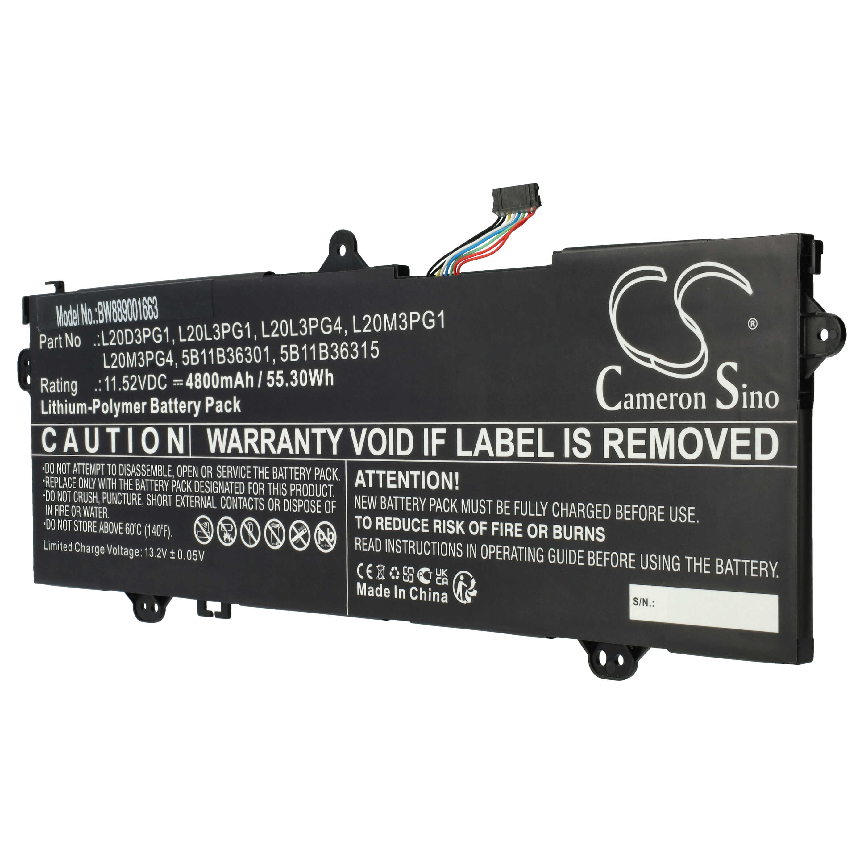 Akumulator do laptopa zamiennik Lenovo 5B11B36301, 5B11B36315, 5B11C87805, 5B11C87807 - 3850 mAh 15,44 V LiPo