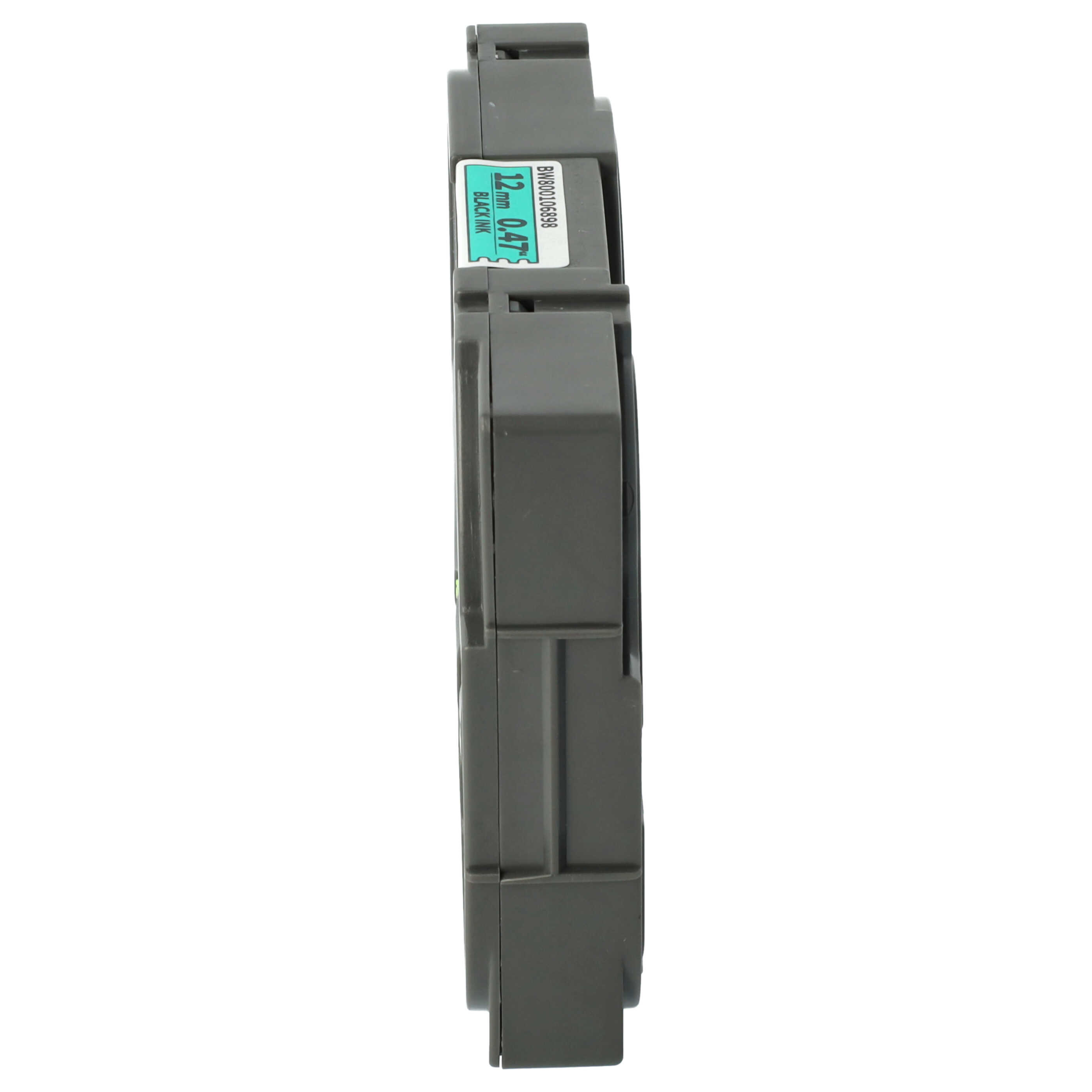 Label Tape as Replacement for Brother TZE-731, TZ-731 - 12 mm Black to Green