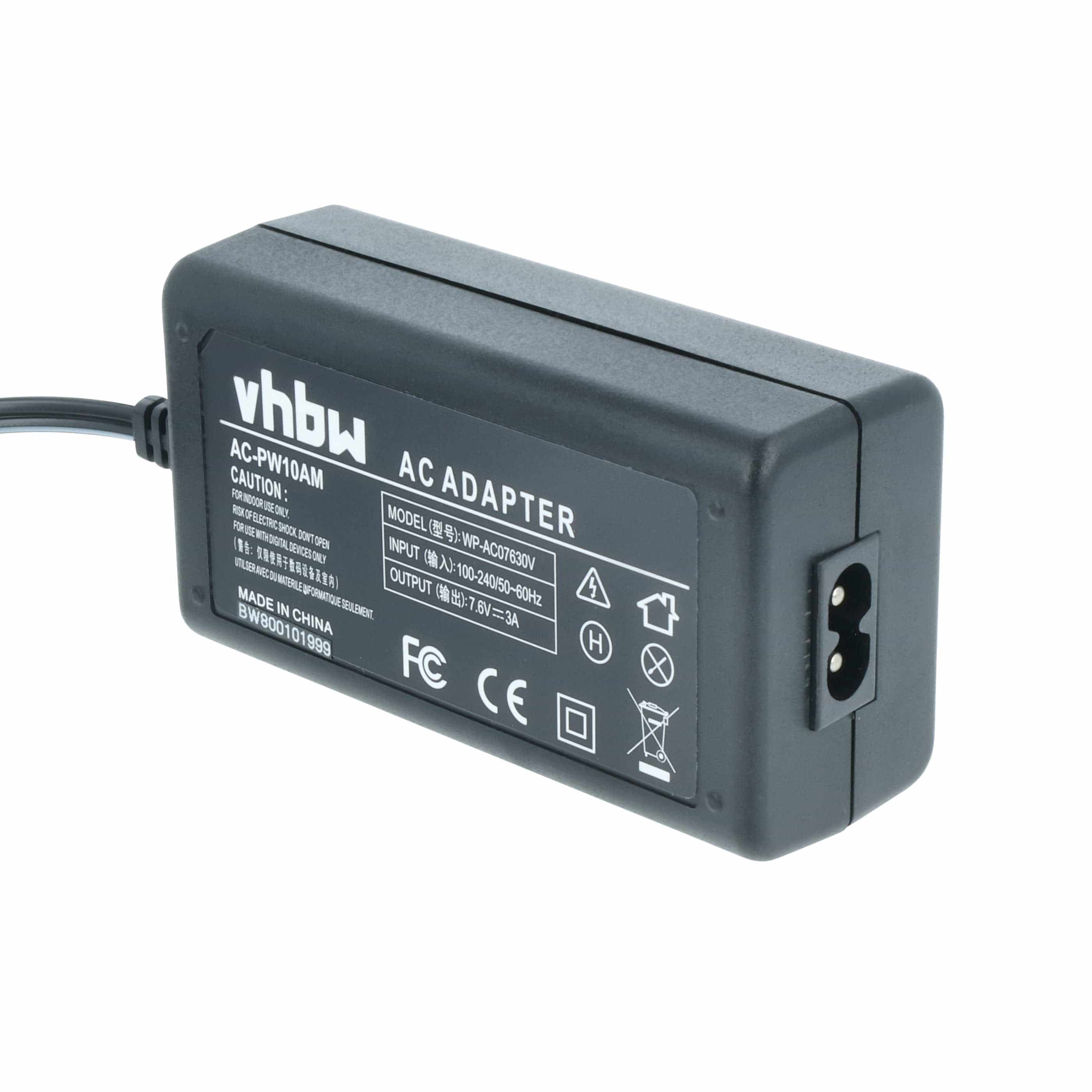 Power Supply replaces AC-PW10AM for Hasselblad Camera - 2 m, 7.6 V 3.0 A