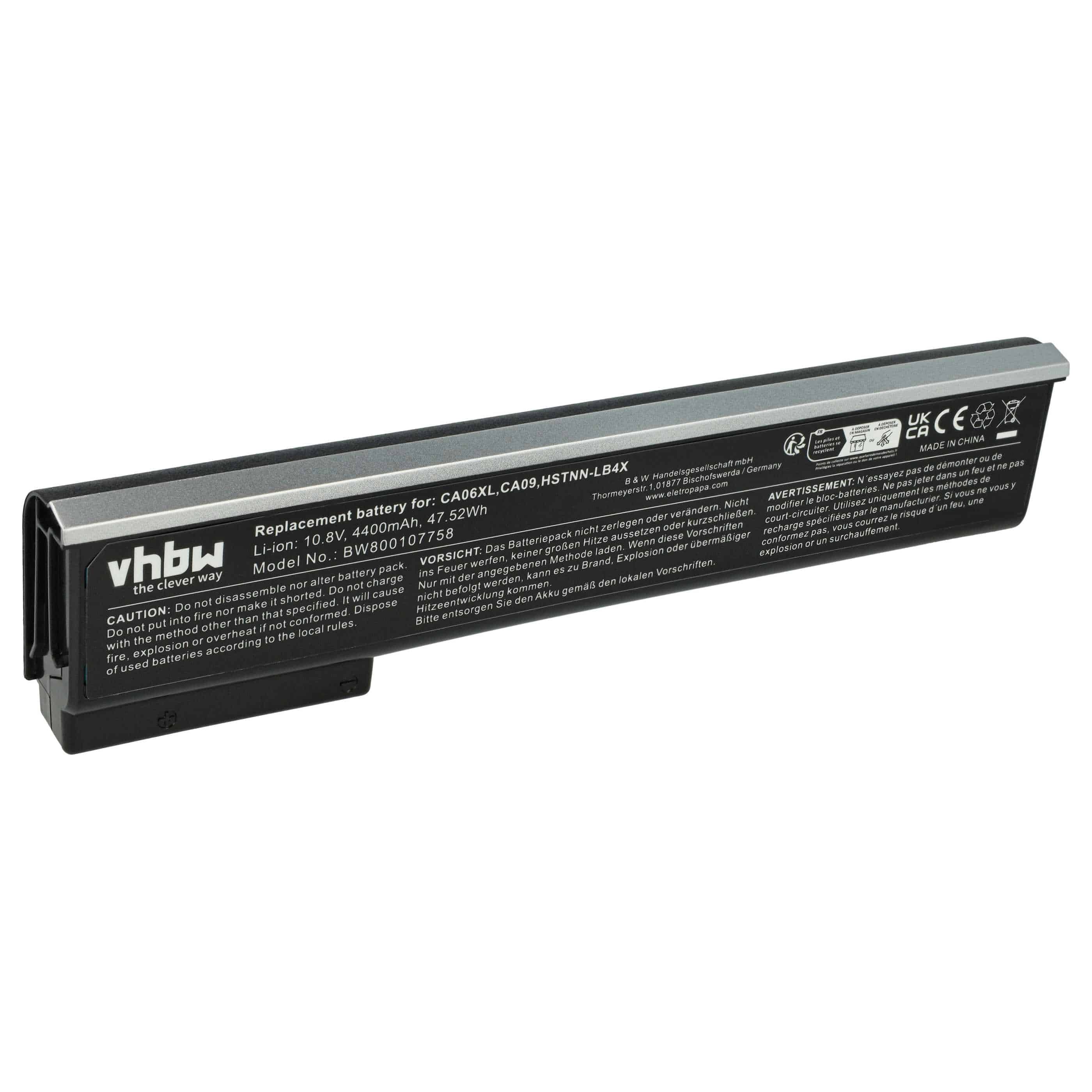Akumulator do laptopa zamiennik HP 718675-141, 718675-142, 718675-121 - 4400 mAh 10,8 V Li-Ion, czarny
