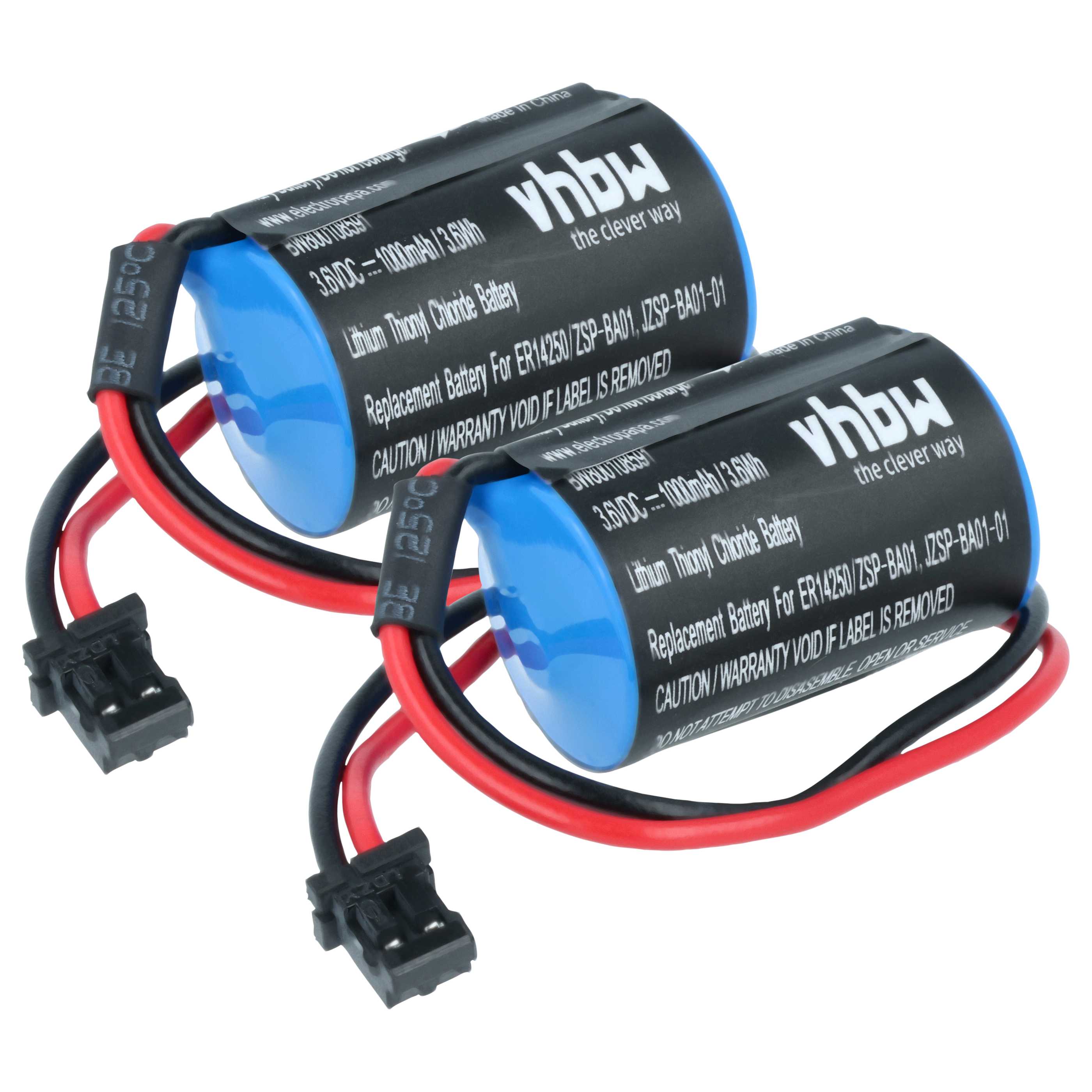 Industrial Controller 2x Battery replaces Omron JZSP-BA01-01, JZSP-BA01 - 1000mAh 3.6V Li-Ion