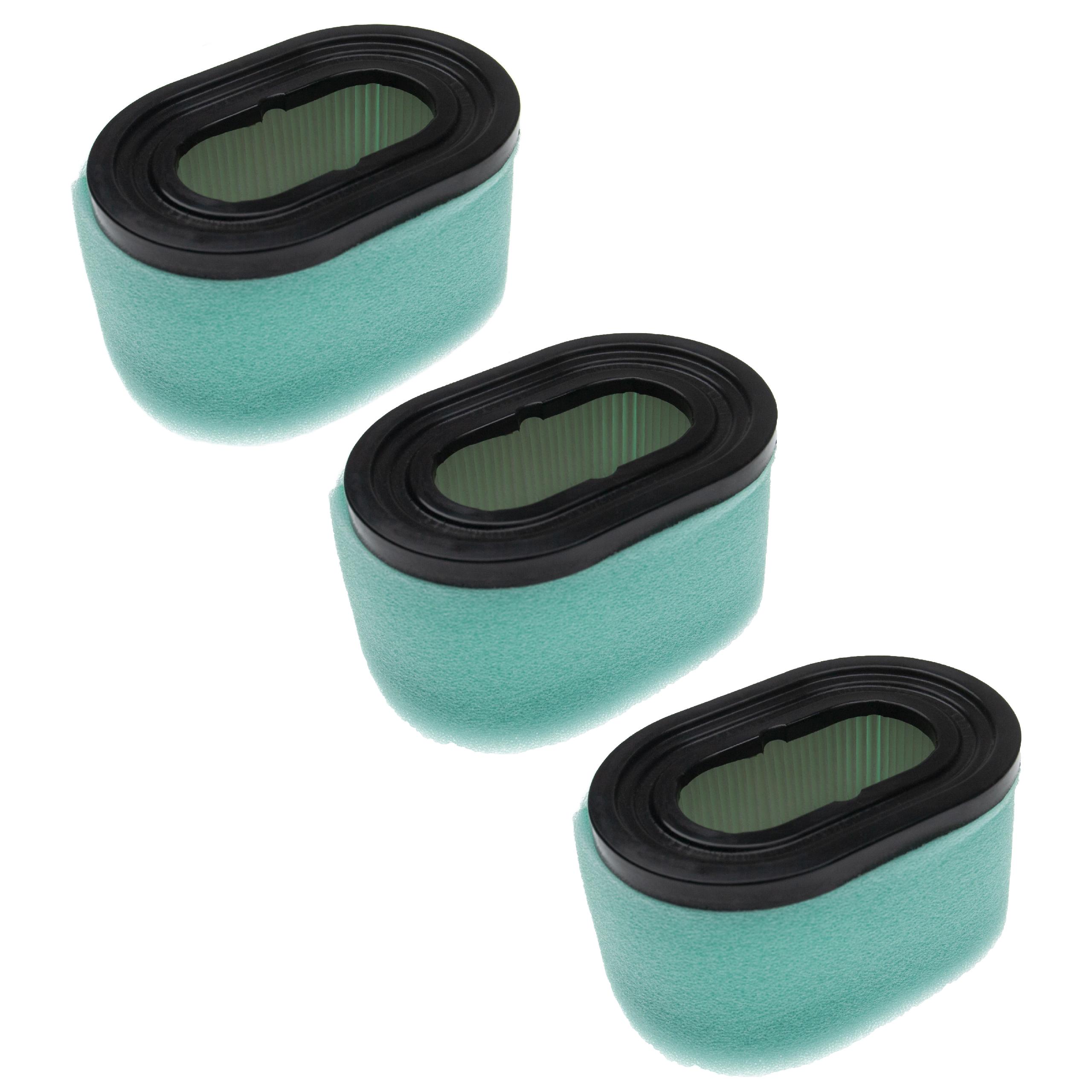 6x Filter as Replacement for Briggs & Stratton 272533, 273185 - Filter Set (3x air filter, 3x pre-filter)