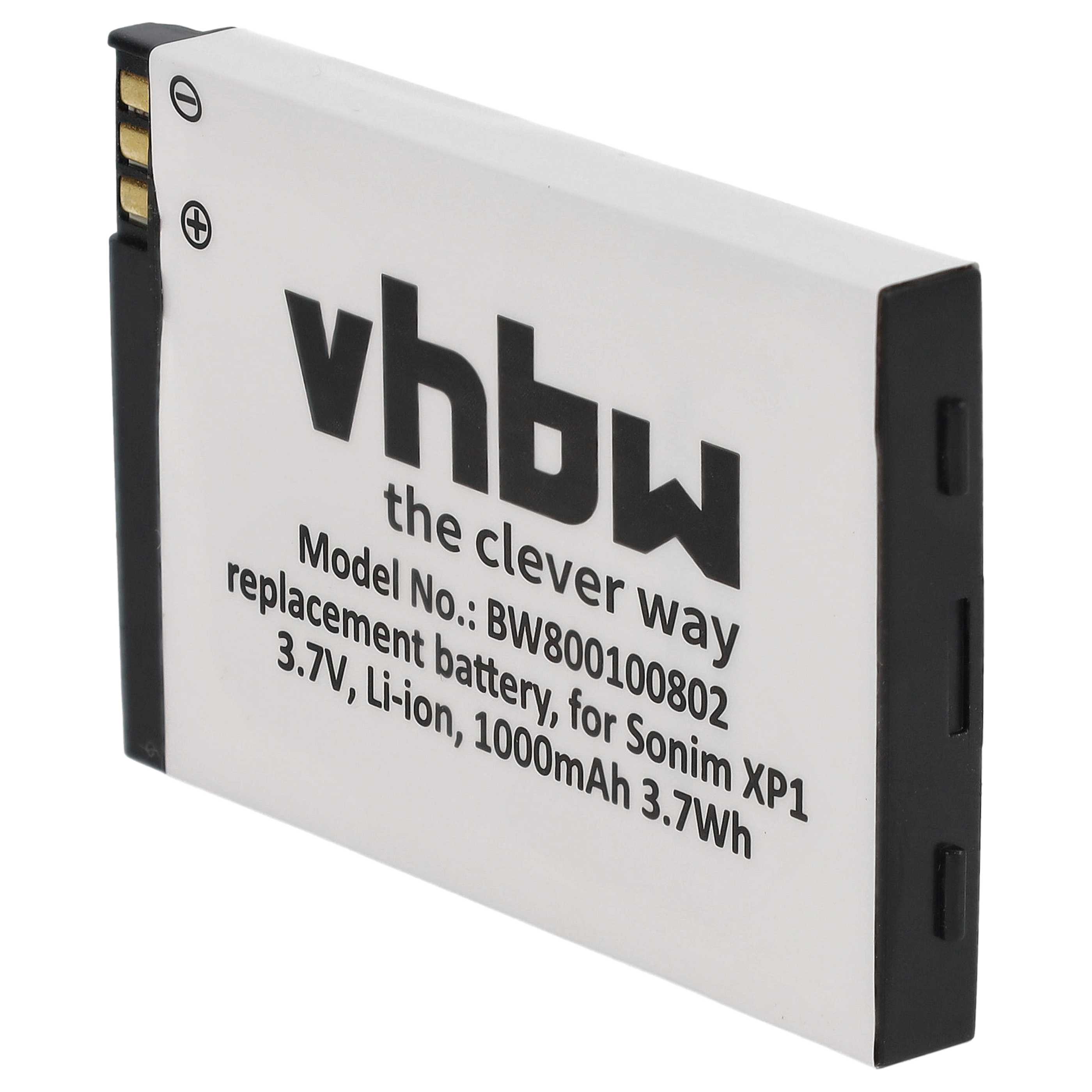 Batteria sostituisce Socket Mobile XP1-0001100 per cellulare JCB - 1100mAh 3,7V Li-Ion