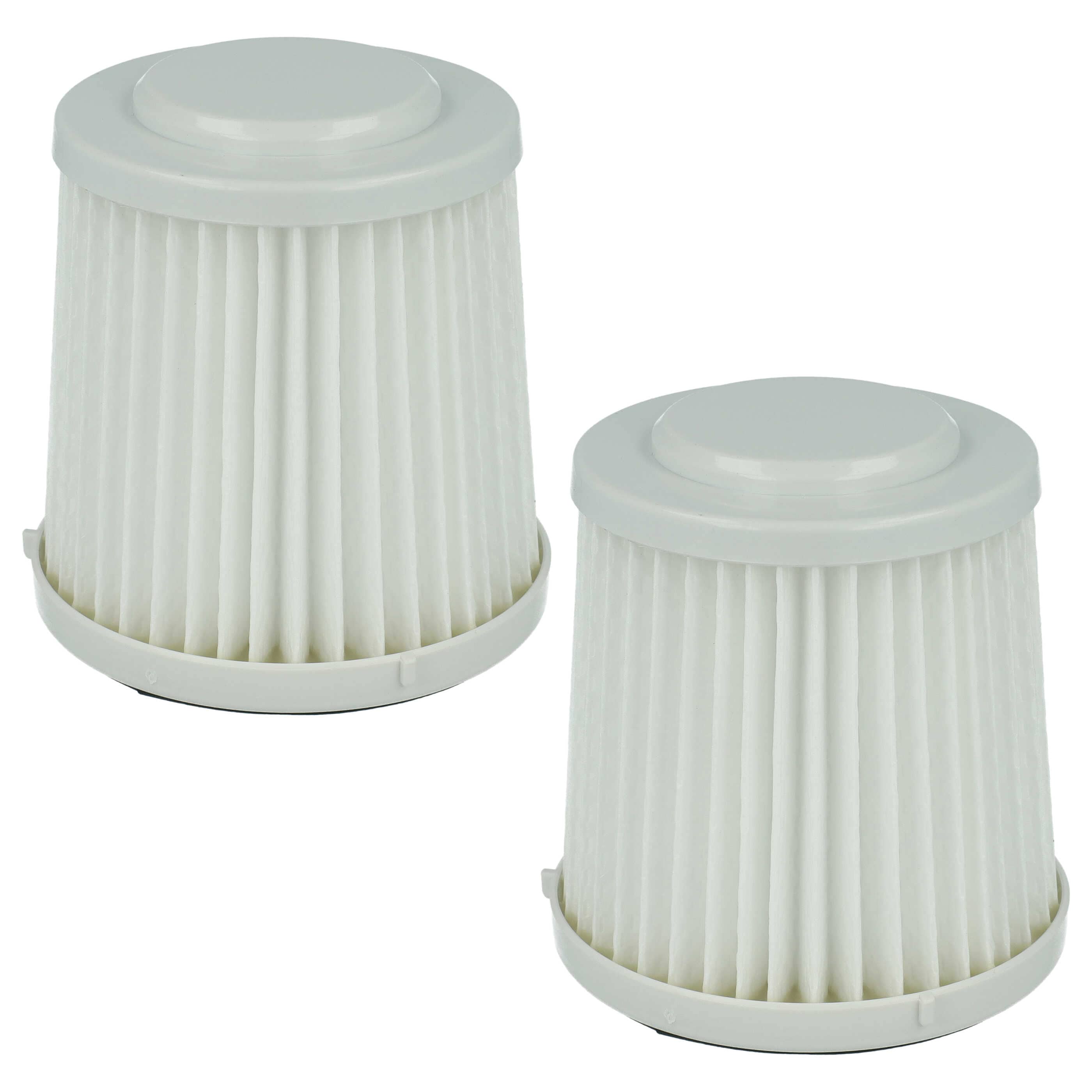 2x Filterfilter replaces Black & Decker FVF100 for Black & Decker Vacuum Cleaner, black / white