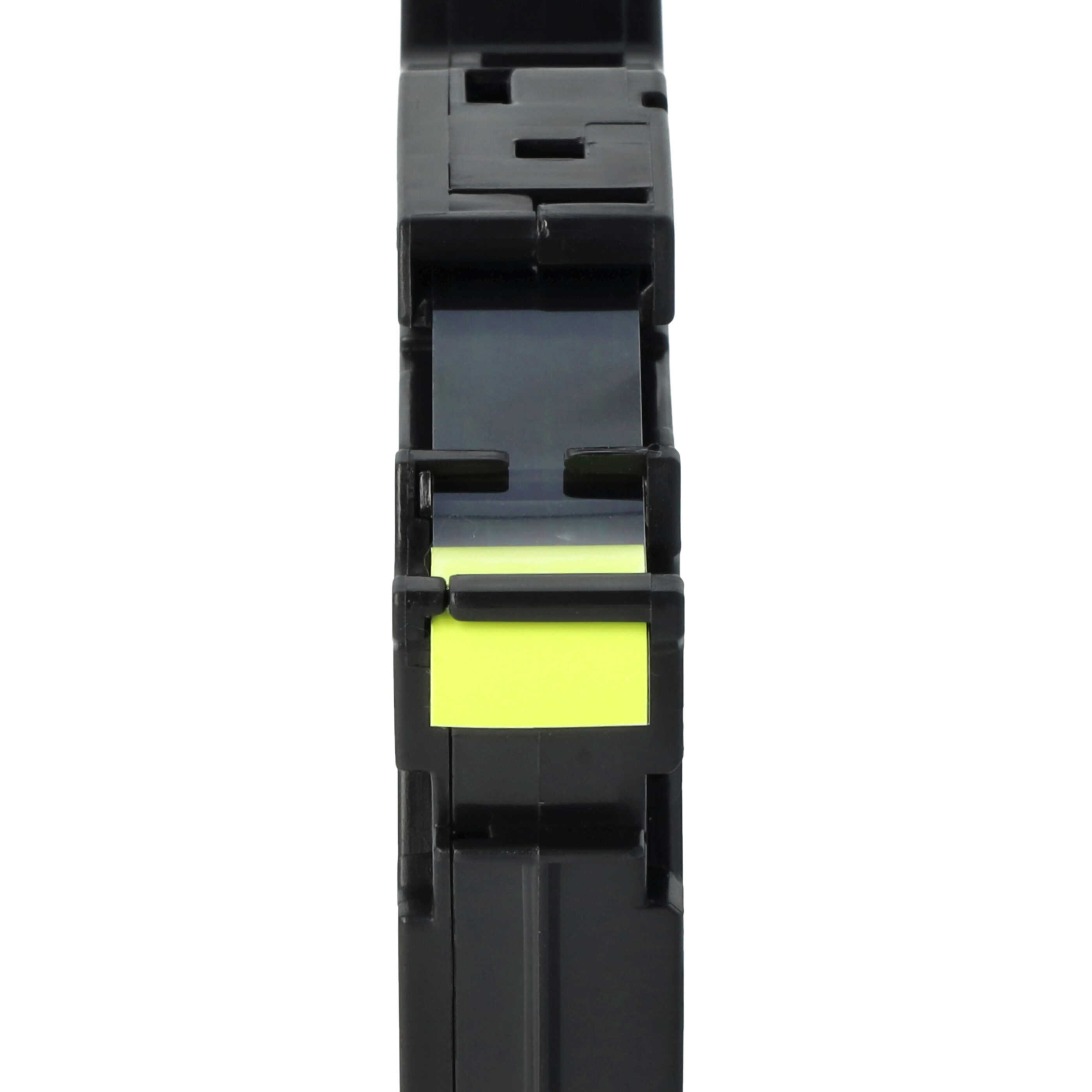Schriftband als Ersatz für Brother TZ-C31, TZE-C31 - 12mm Schwarz auf Neon-Gelb