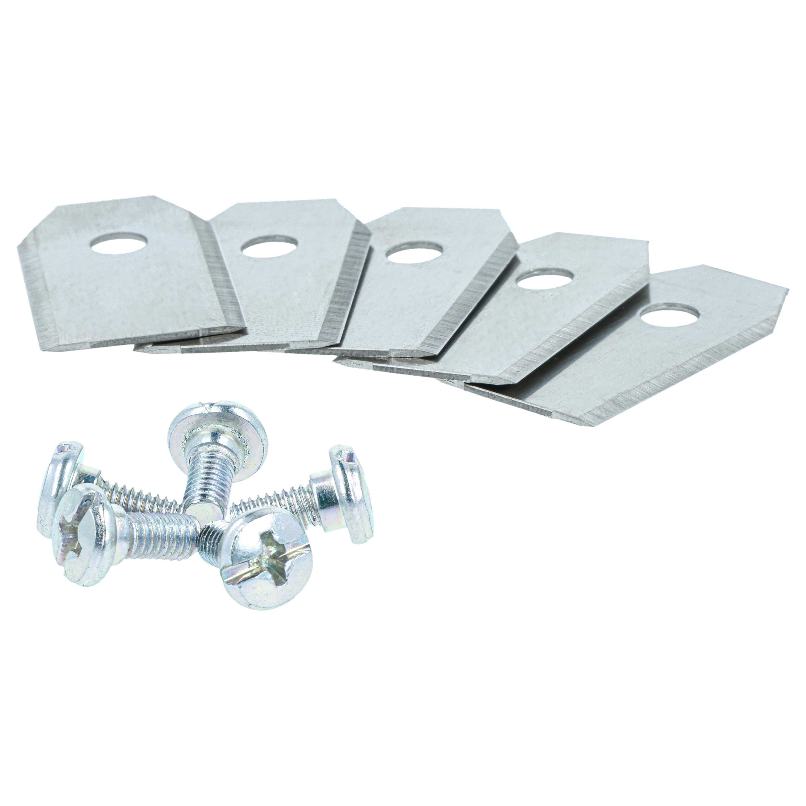 30x Exchange Blade replaces Arnold AR1 Cordless Lawnmower etc. - Steel, Silver
