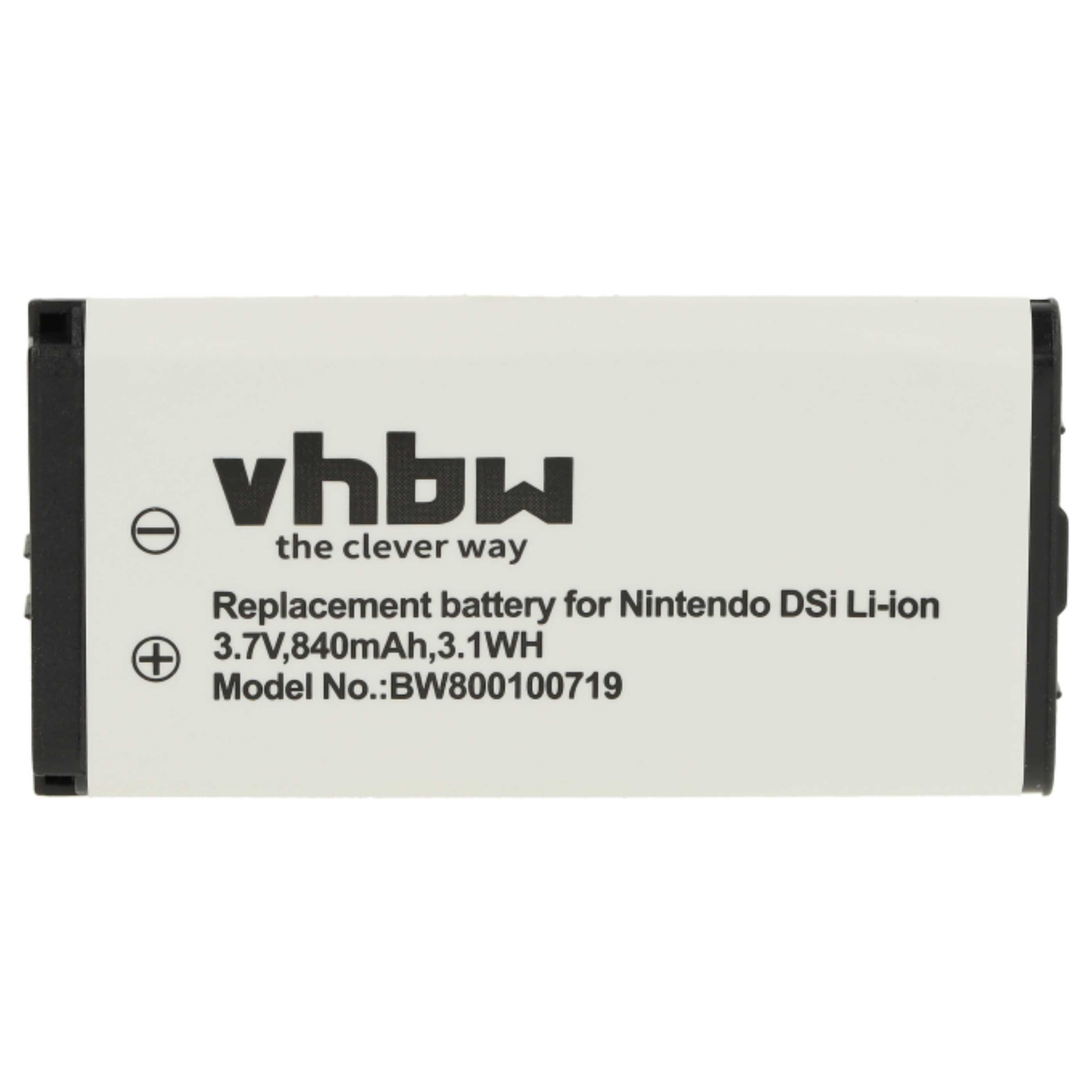Games Console 2x Battery replaces Nintendo TWL-001, C/TWL-A-BP, TWL-003, BOAMK01 - 840 mAh 3.7 V Li-Ion