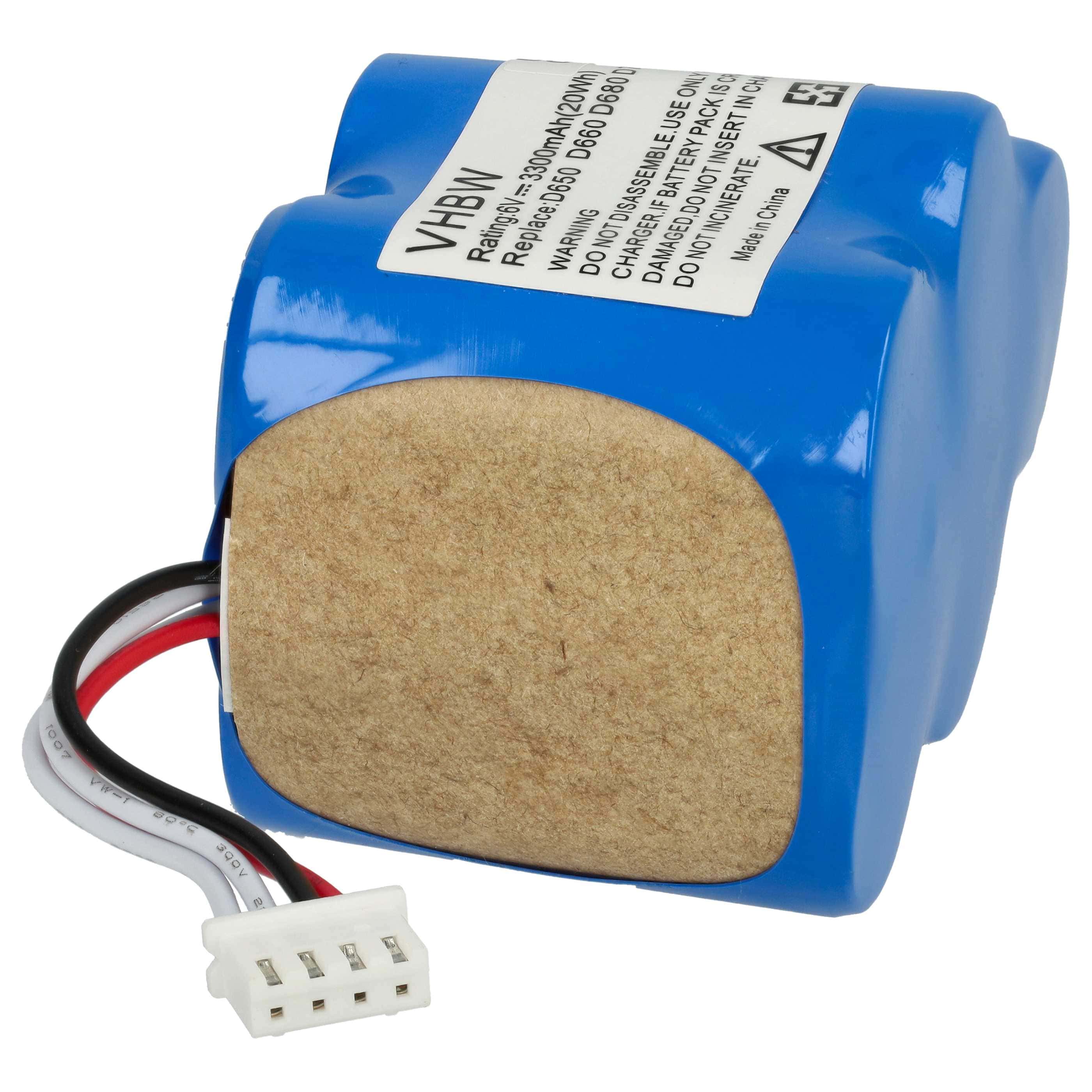 Akku als Ersatz für 945-0005, 945-0006, 205-0001, 945-0024, LP43SC3300P5 für Hoover - 3300mAh 6V NiMH