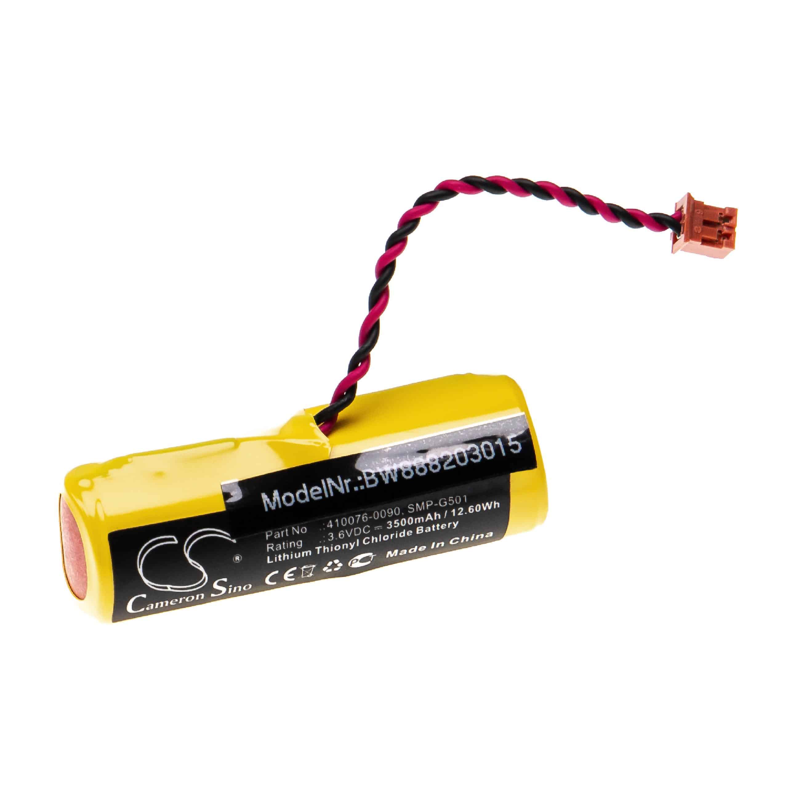 Batería reemplaza Denso 410076-0090 para Controlador Lógico Programable, PLC Denso - 3500 mAh 3,6 V Li-SOCl2