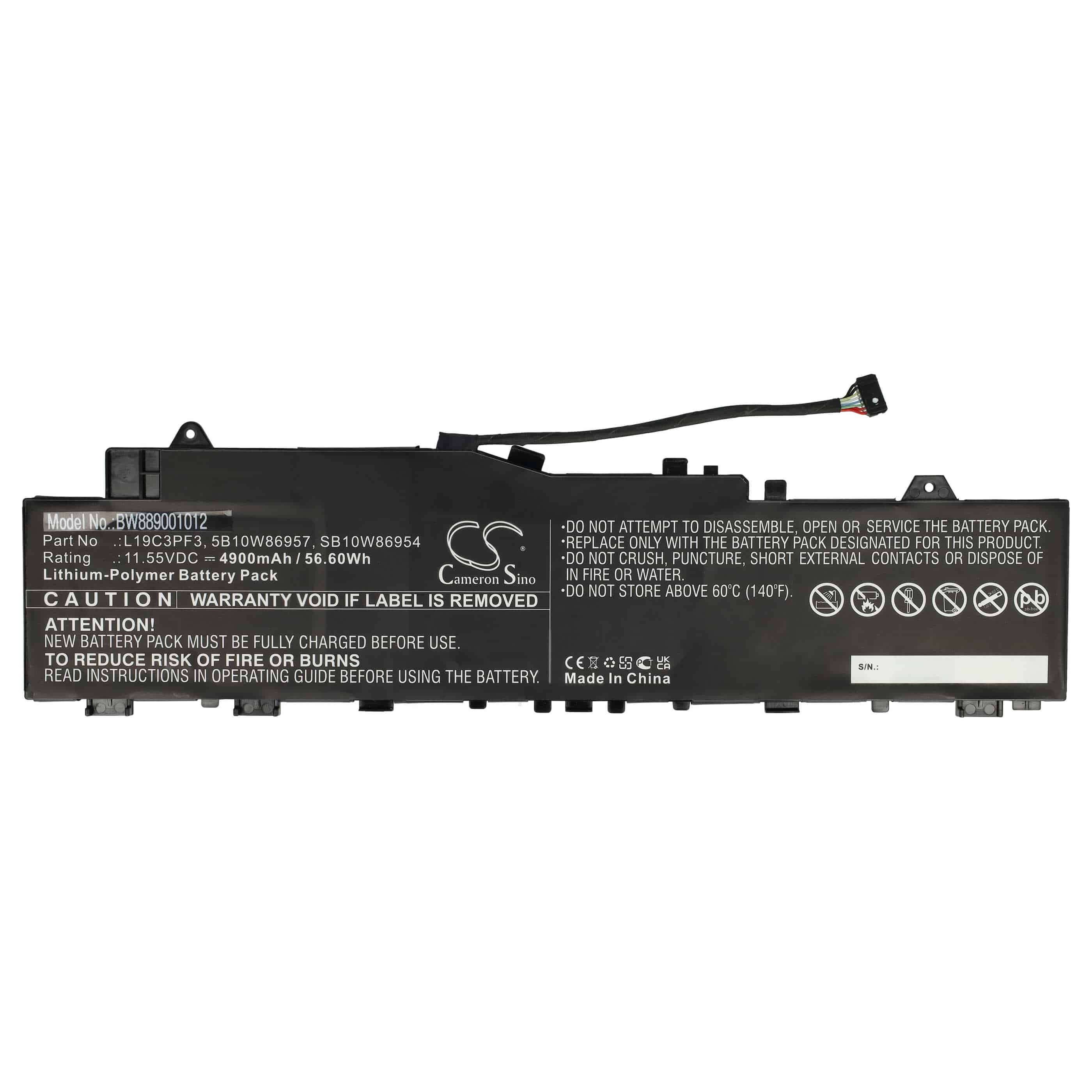 Akumulator do laptopa Lenovo IdeaPad 5 14" - 4900 mAh 11,55 V LiPo, czarny