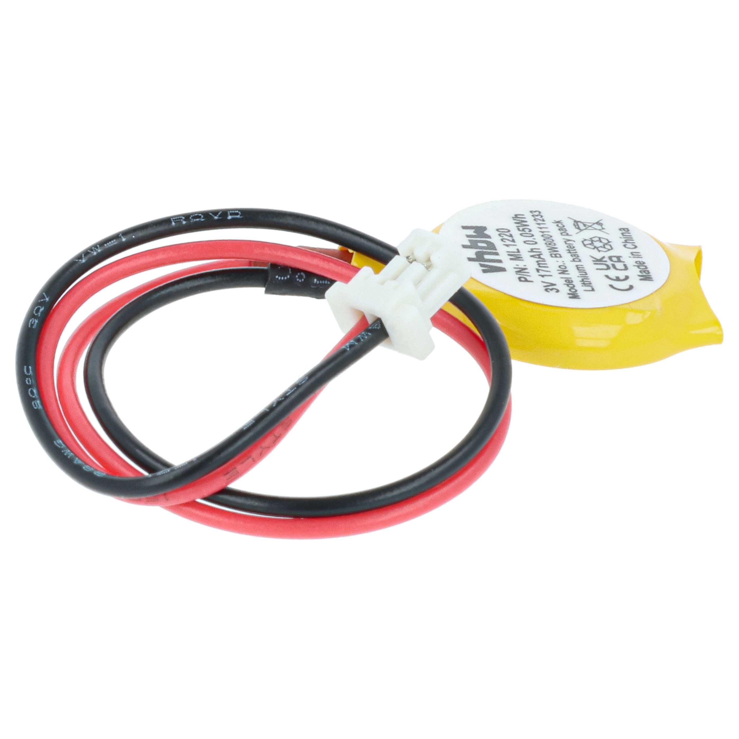 Computer BIOS Battery Replacement for Maxell ML1220, 1207 - 17 mAh 3 V Li-Ion