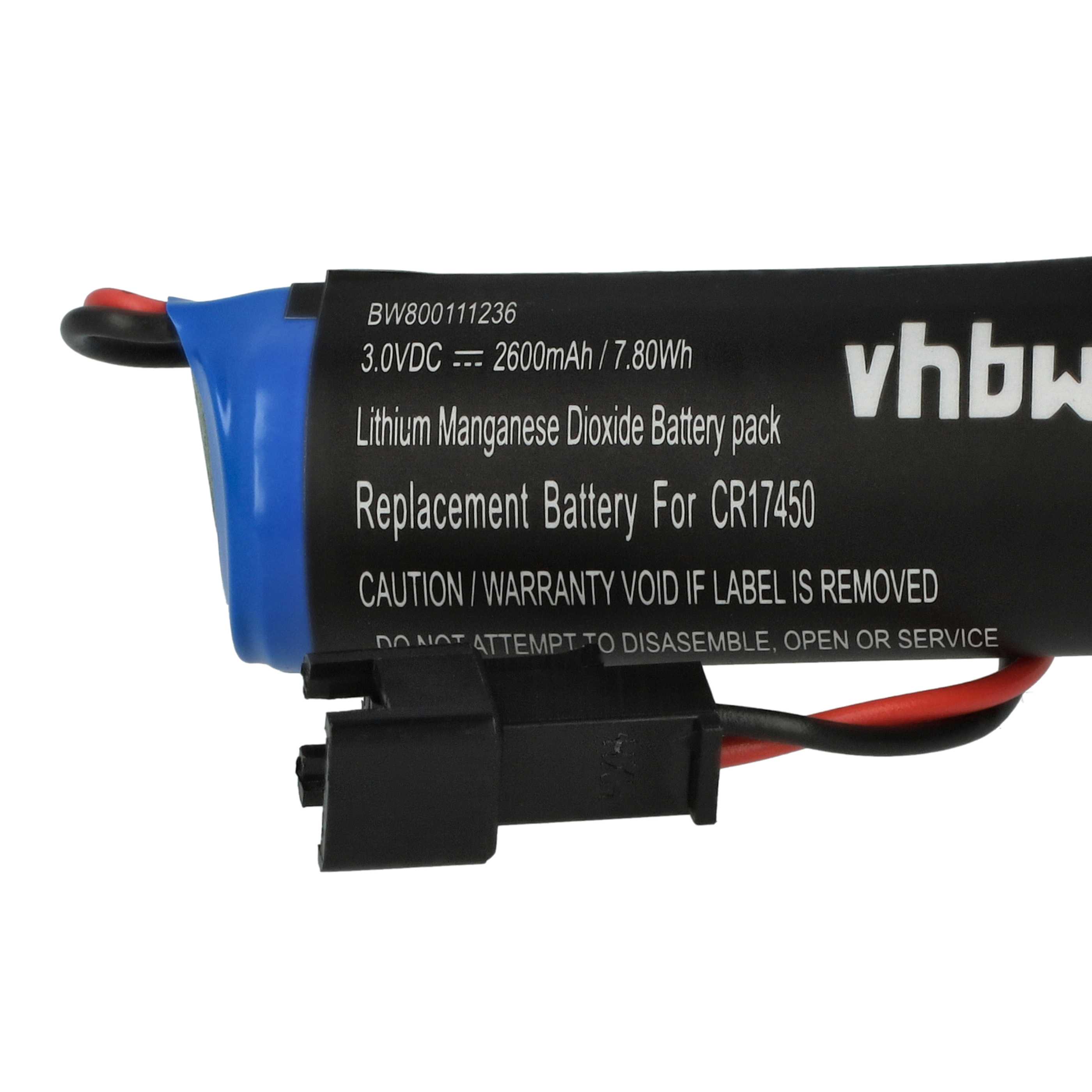 2x Akumulator do PLC programowalnego sterownika zamiennik CR17450E-R, CR17450ER, CR17450 - 2600 mAh 3 V Li-Ion